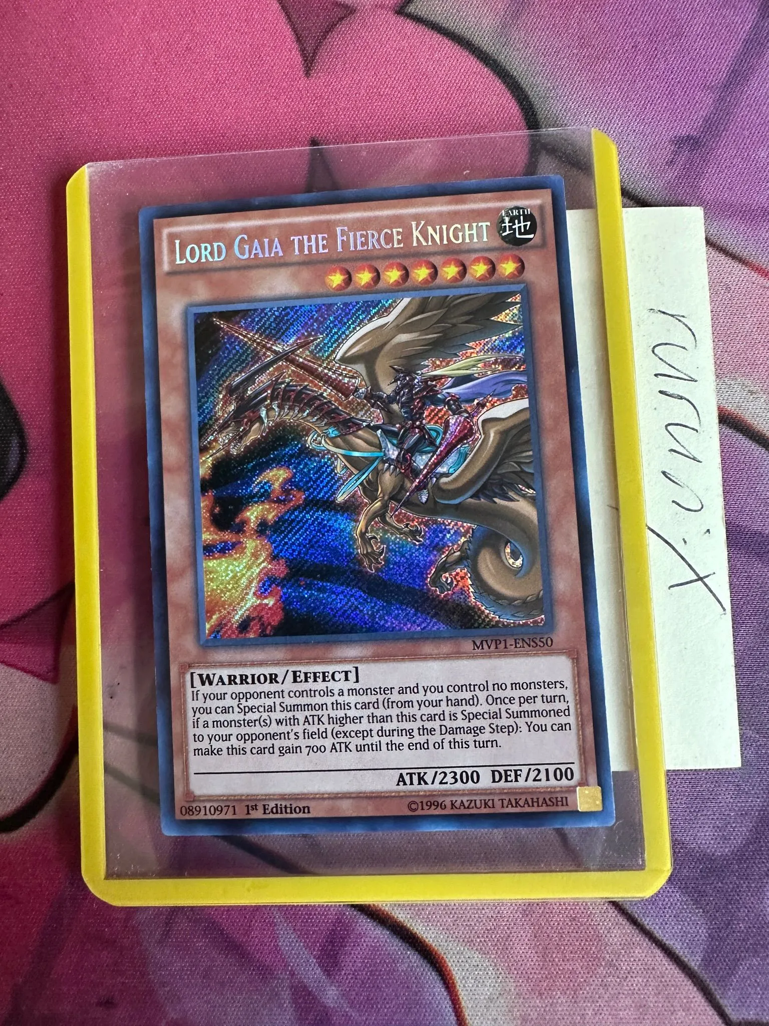 Yu-Gi-Oh! - Lord Gaia The Fierce Knight (MVP1-EN050) - The Dark Side of Dimensions Movie Pack - 1st Edition - Ultra Rare