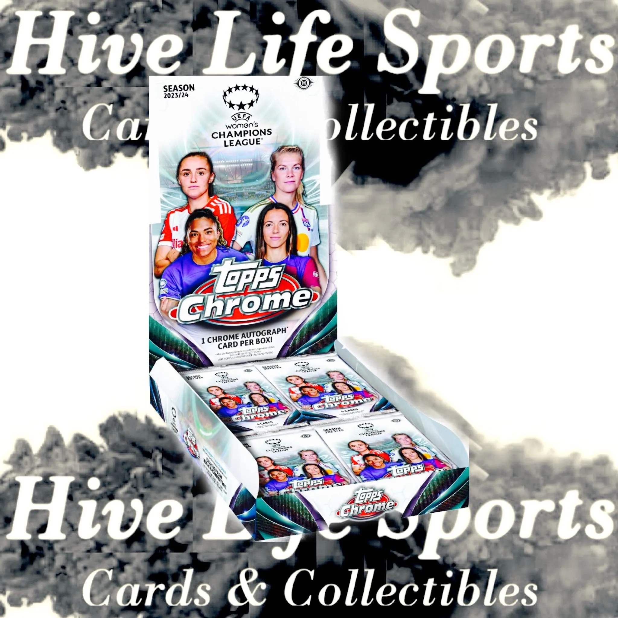 Product image for *1 Hobby Box 2023-24 Topps Chrome Womens Champions League