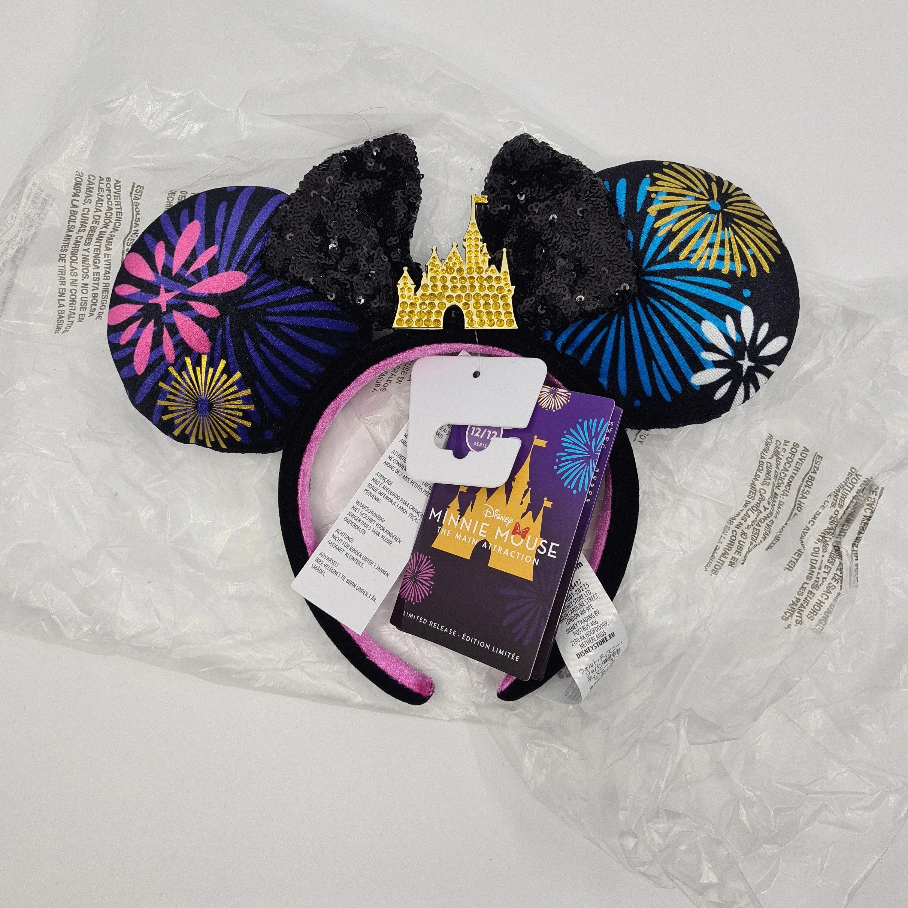 Product image for Disney Minnie Mouse Main Attraction Ears Headband Fireworks Castle