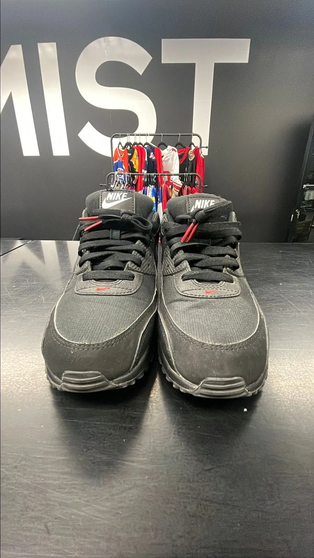 Product image for Air Max 90s - Black Sport Red | Sz 9.5M