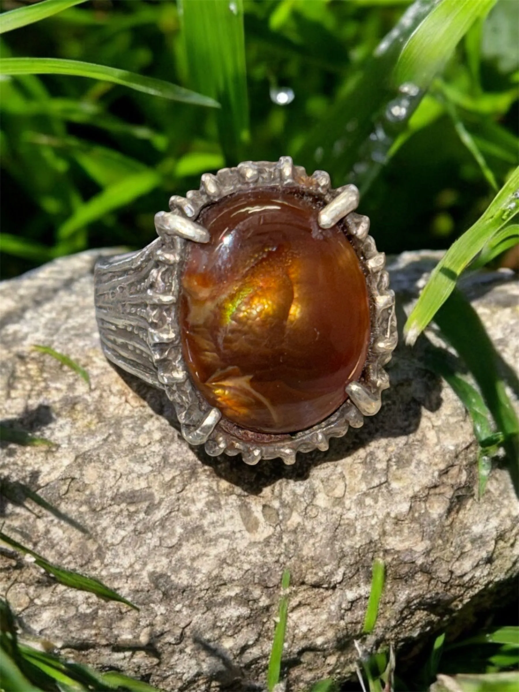 Product image for Sterling Silver Fire Agate Ring