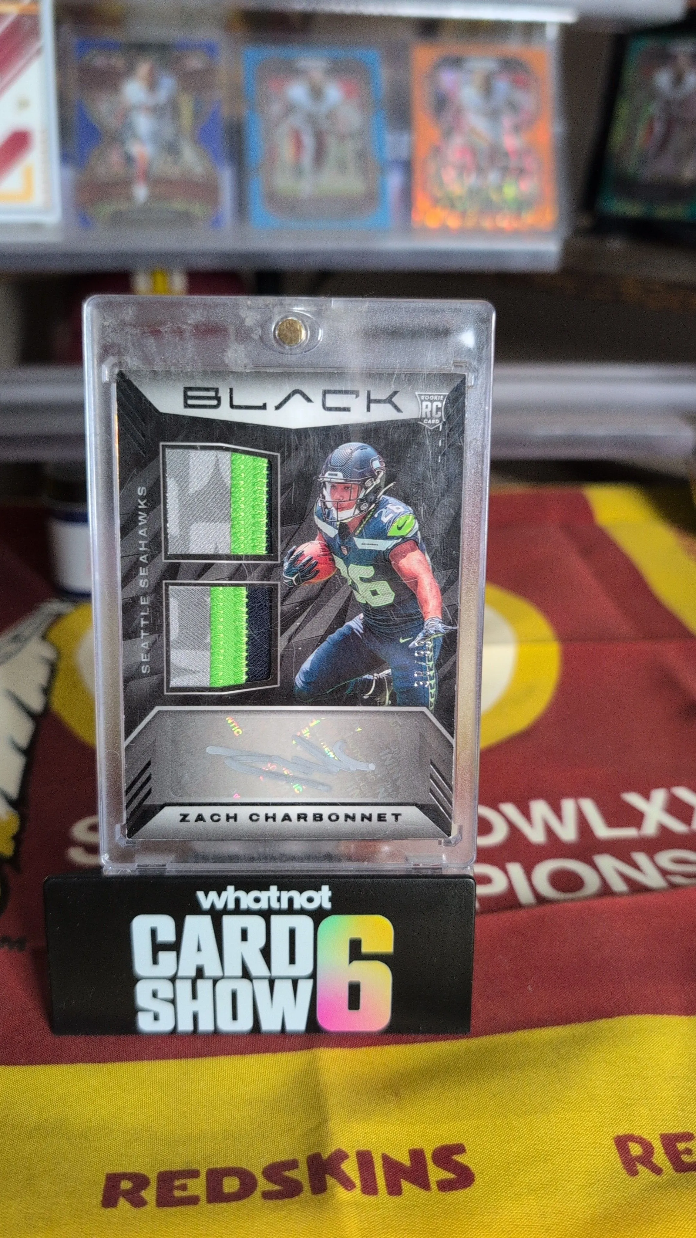 Product image for Zach Charbonnet Rookie signature materials dual three color patches RPA 38/99