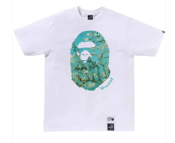Product image for Bape x VGM Ape Head Almond Blossom Tee #6 White - size M, L