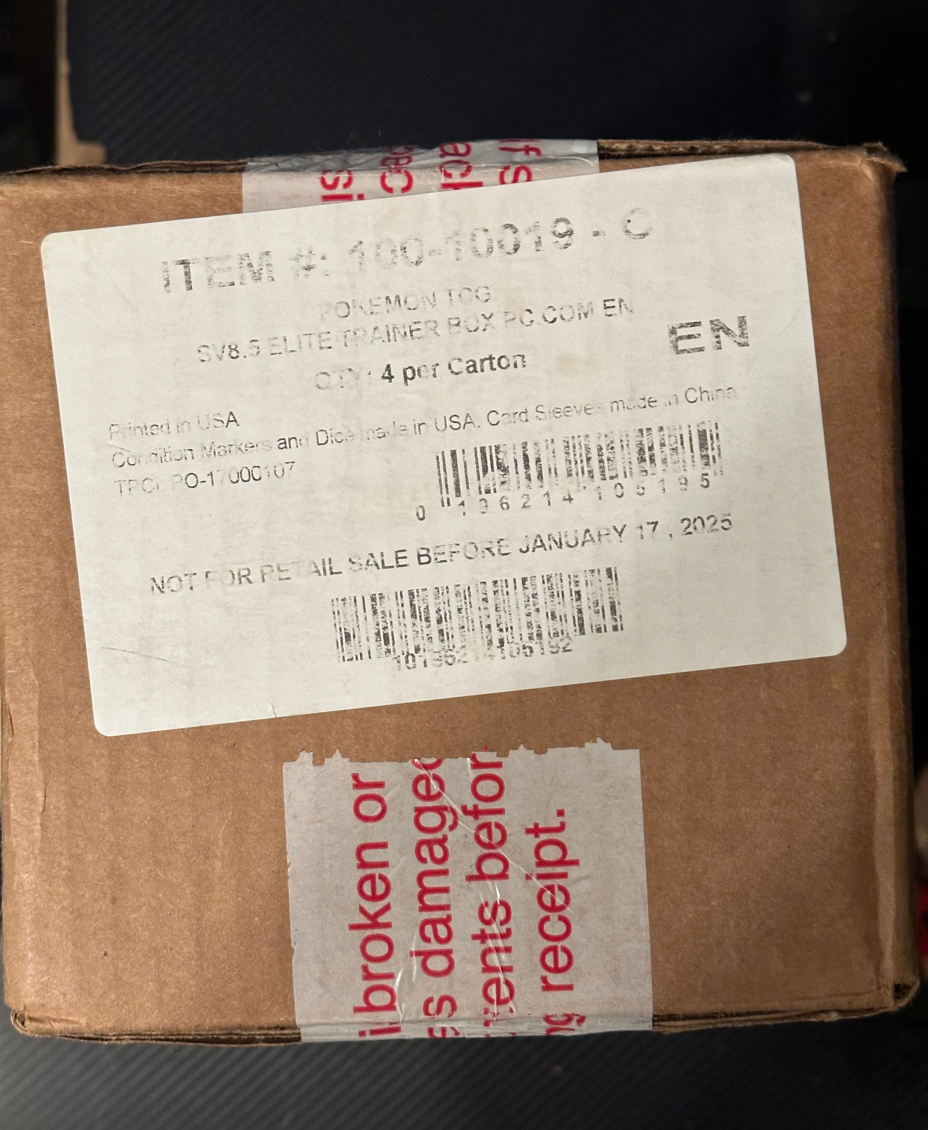 Product image for Prismatic Evolution Pokemon Center ETB Sealed Case