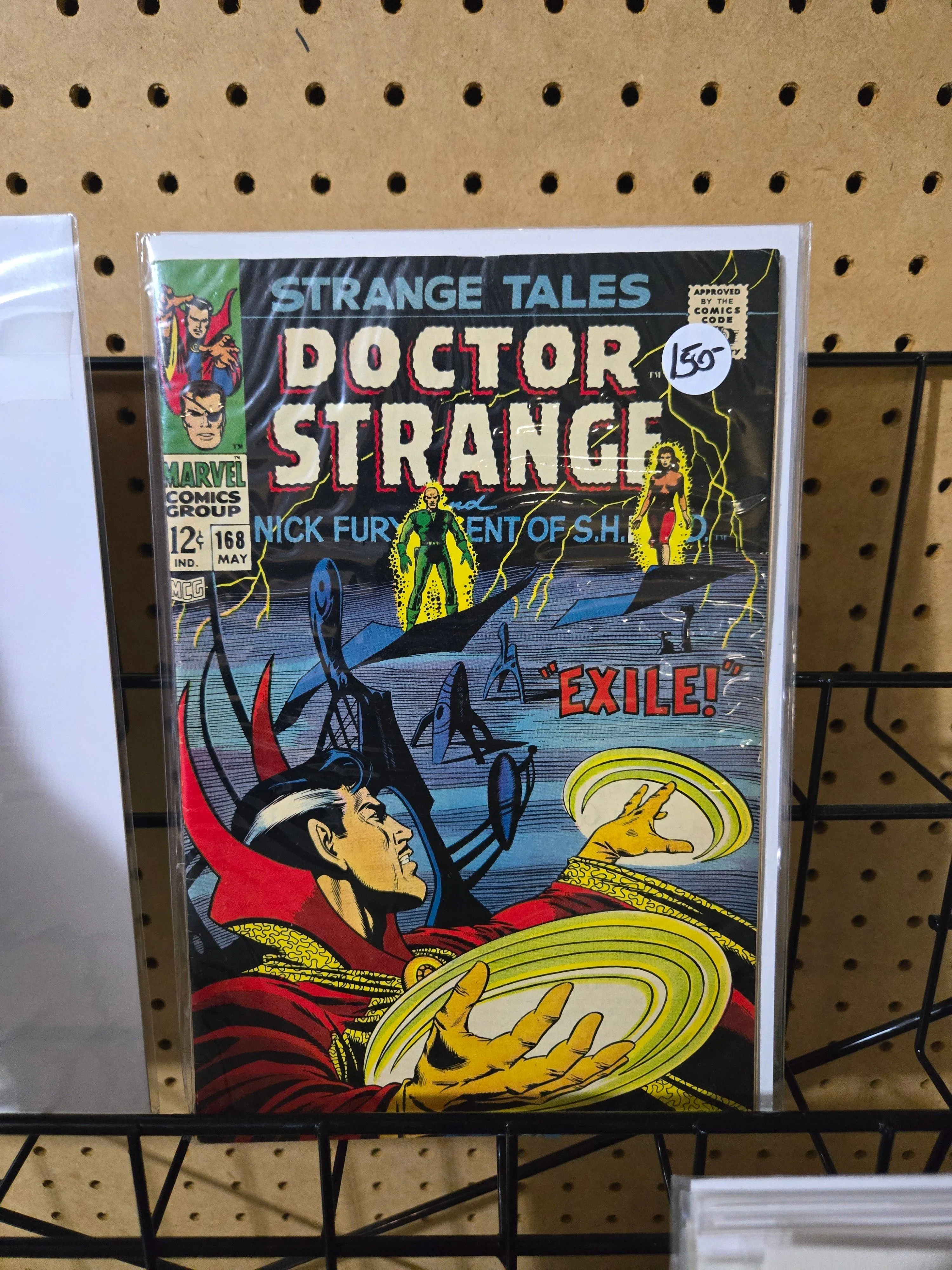 Product image for 898 Strange Tales # 168 1968 Last Doctor Strange Nick Fury