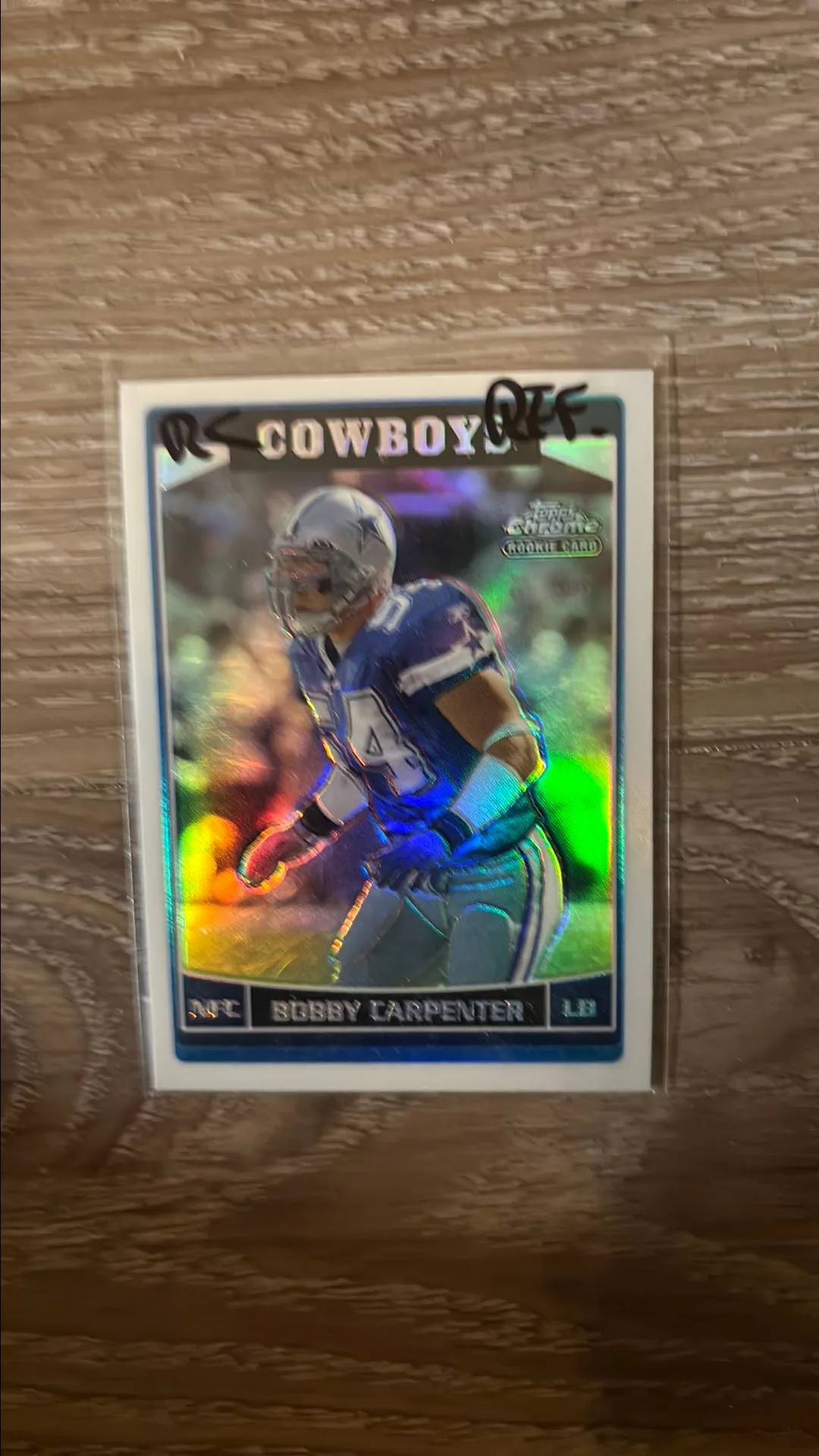 Product image for Bobby Carpenter 2006 topps chrome rookie refractor cowboys