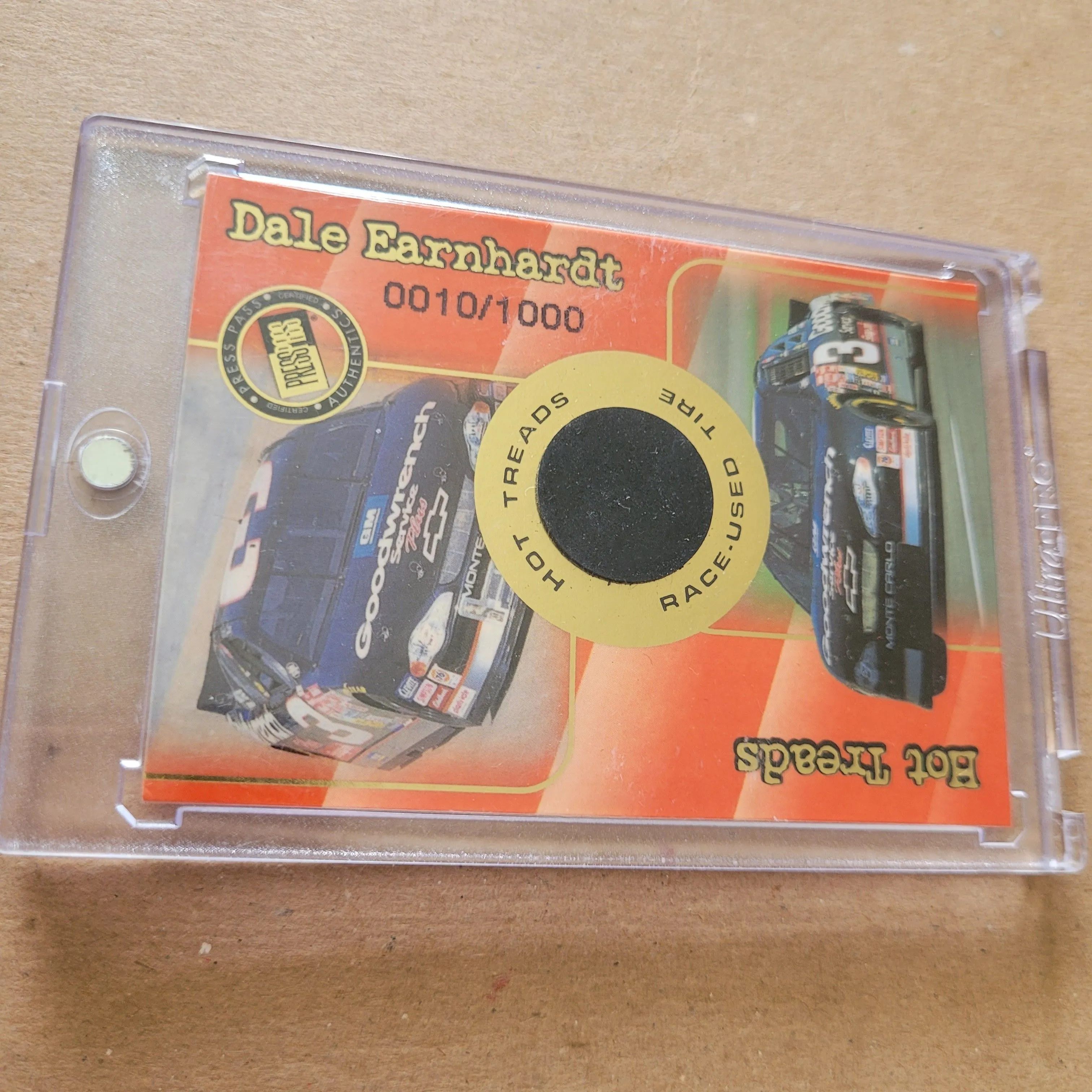 Product image for 01 Dale Earnhardt Sr. Press Pass Hot Treads Race Used Tire card