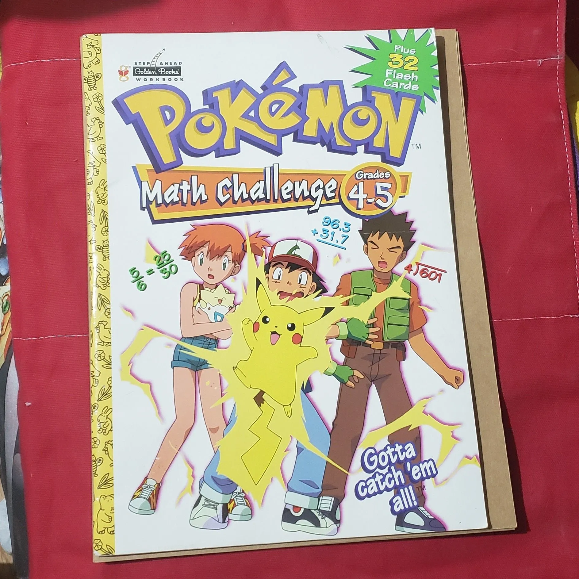 Product image for Pokemon Math Challenge Grades 4-5 LIKE NEW