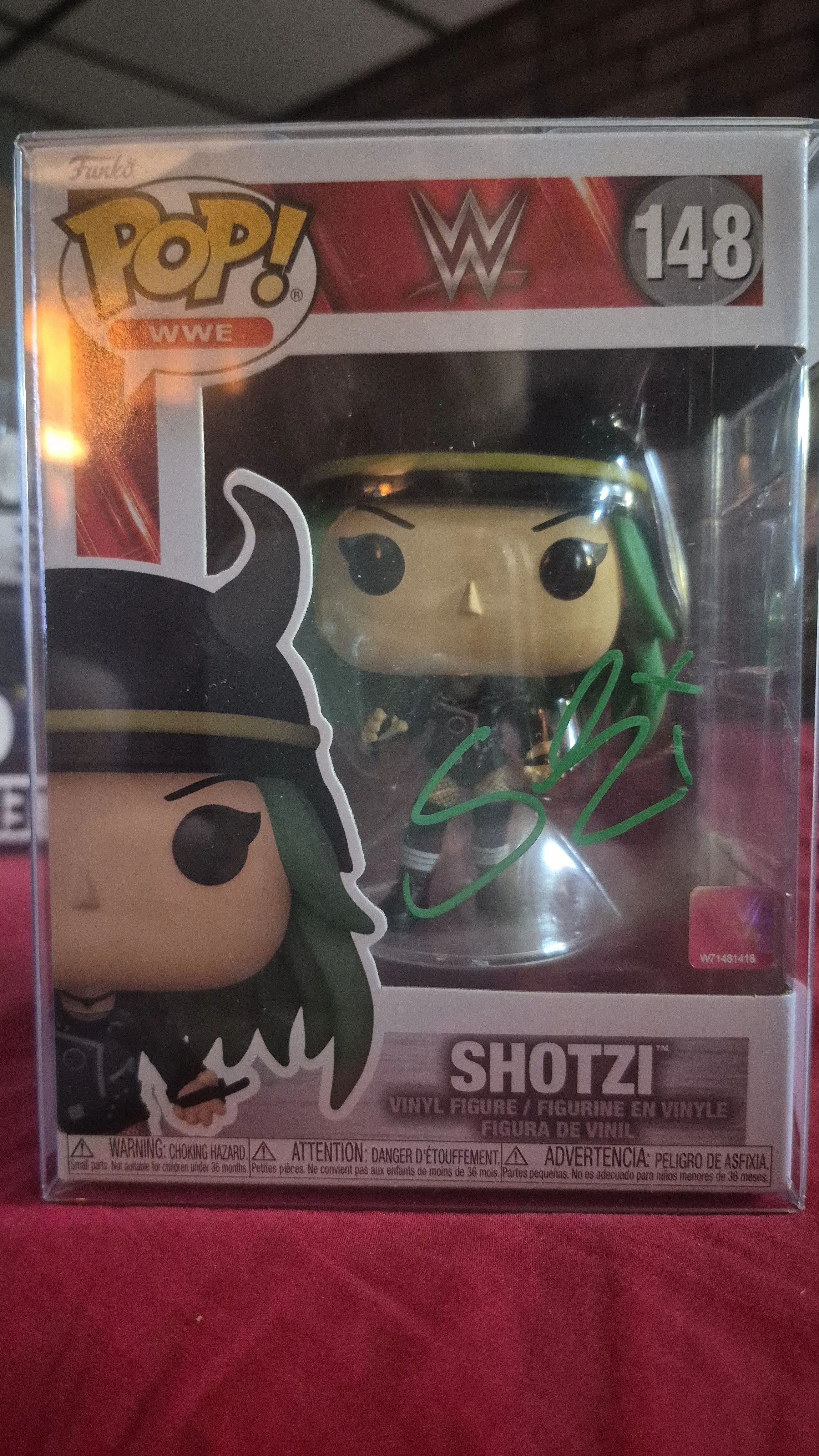 Product image for Funko Pop WWE Shotzi #148 SIGNED BY Shotzi Blackheart