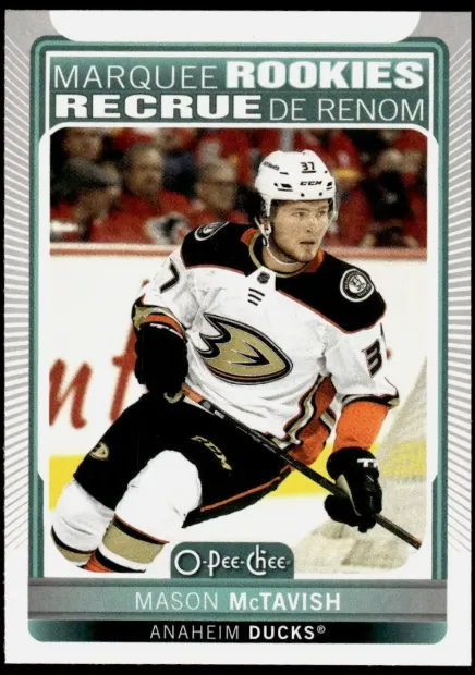 Product image for 2021-22 OPC O-pee-chee Marquee Rookies # 626 Mason McTavish Rookie Card PSA 10