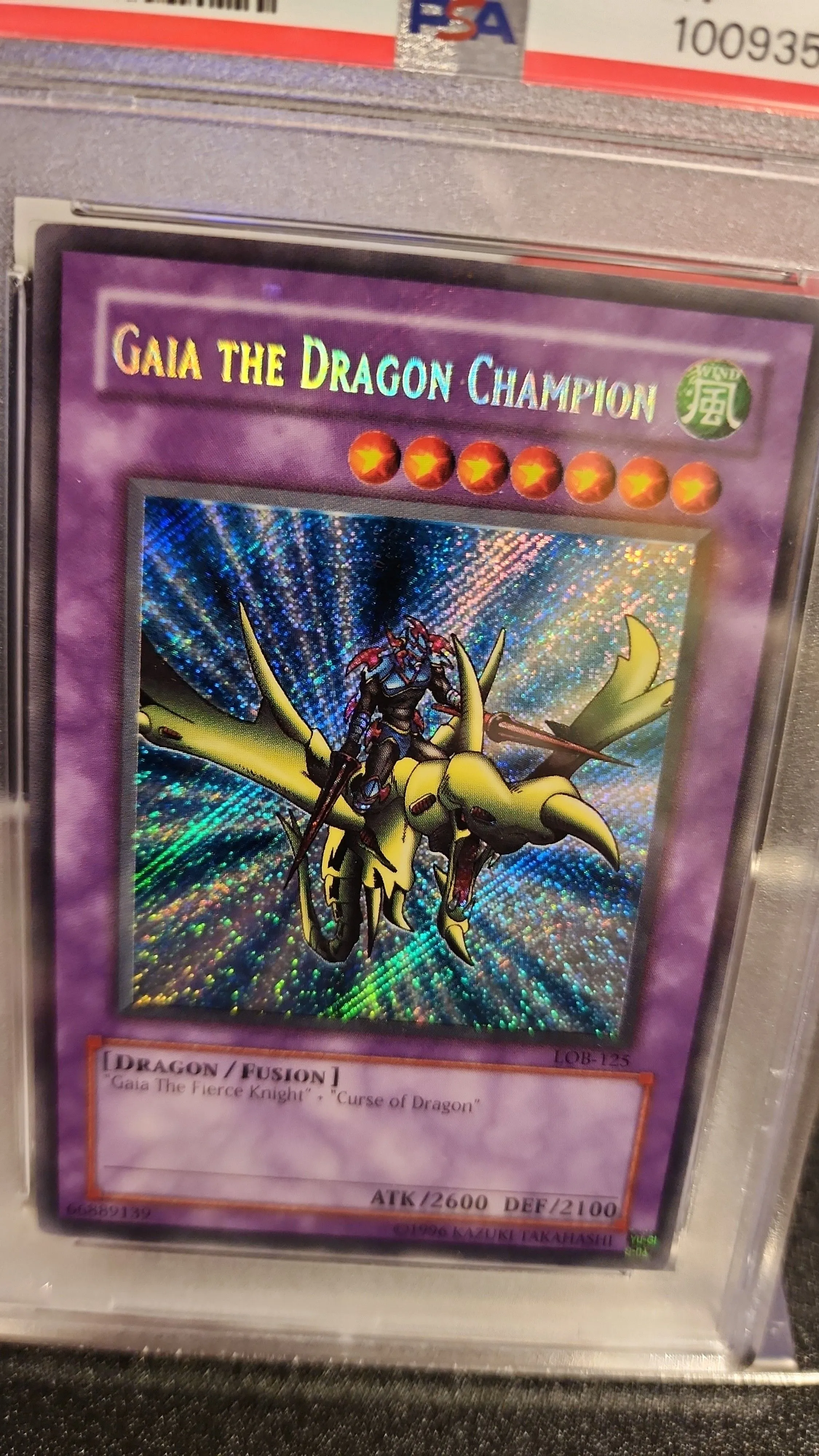 PSA 9 Gaia The Dragon Champion, Secret Rare LOB-125  Whatnot: Shop, Sell,  Connect