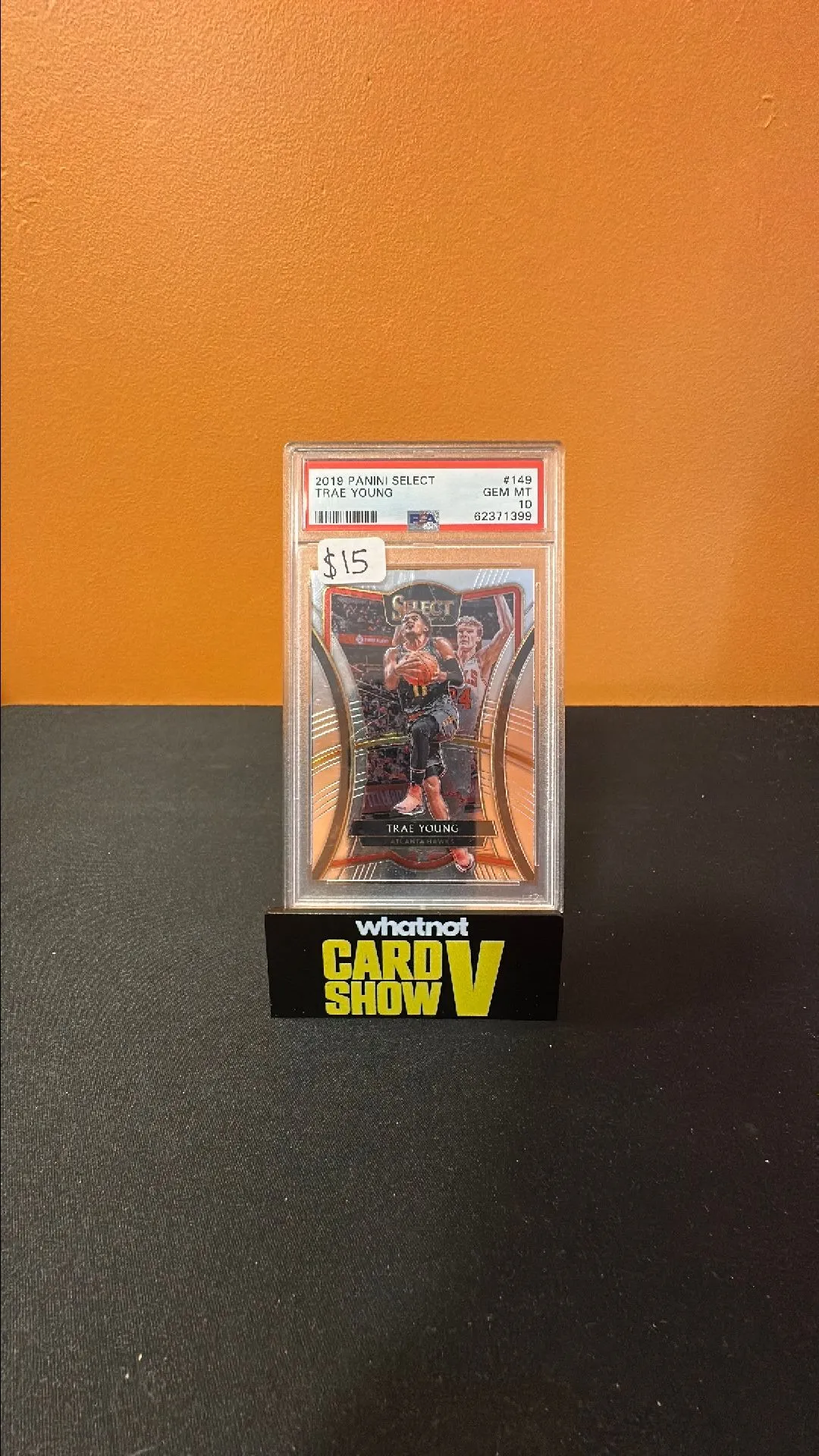 Product image for 2019-20 Panini Select Premier Level Trae Young #149 PSA 10 GEM MT