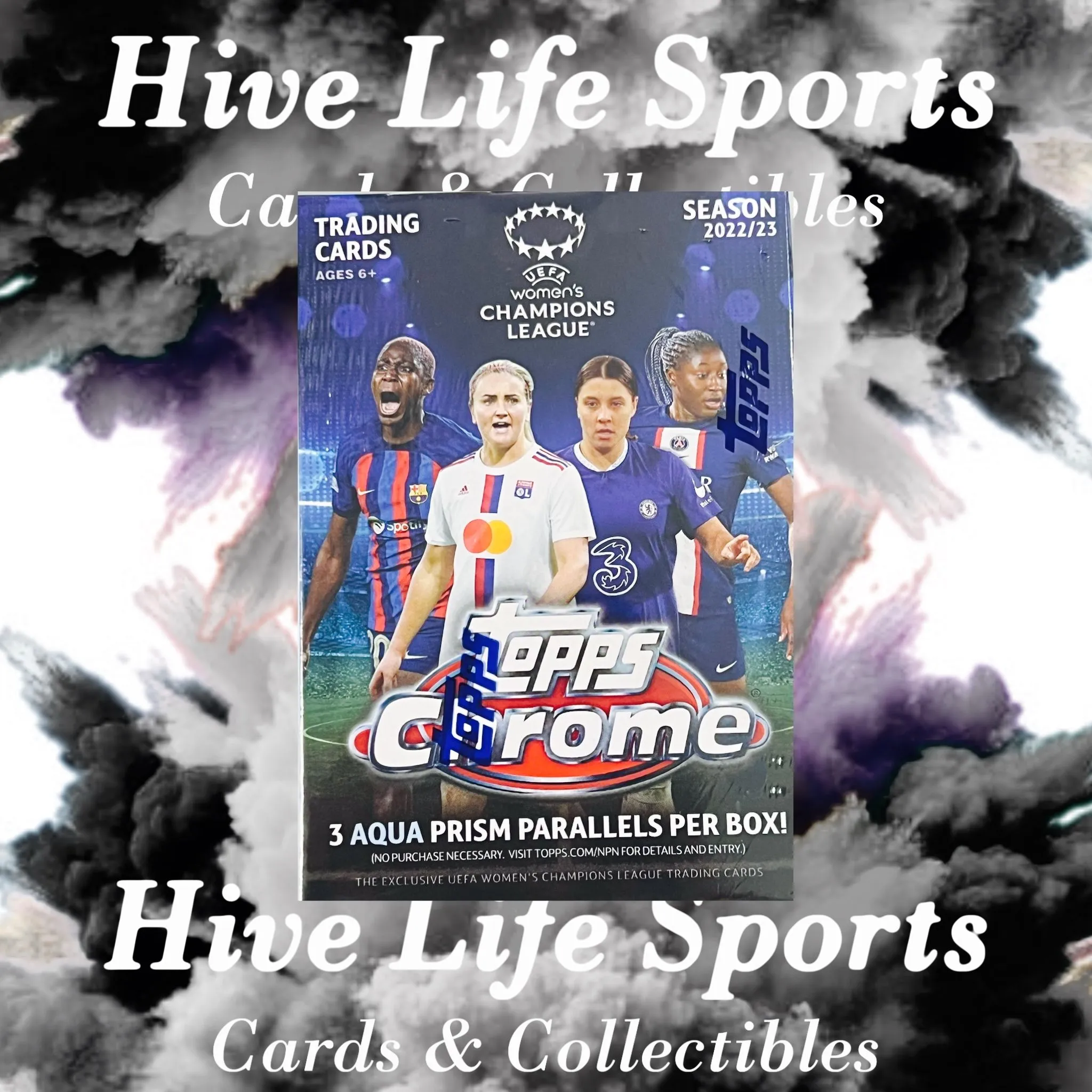 Product image for *1 Blaster Box 2022-23 Topps Chrome Womens UCL