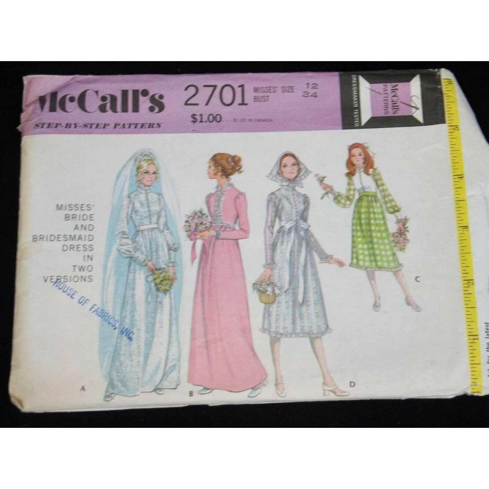 princess polly baby blue dress McCalls Sewing Pattern 2701 Size 12 Vtg 70s Cut Wedding Dress Bridesmaid  Dress · Whatnot: Shop, Sell, Connect
