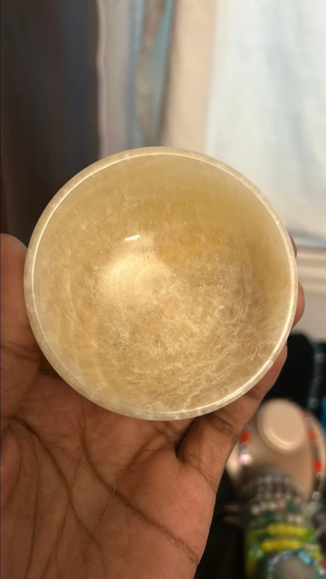 Product image for Yellow Calcite Bowl