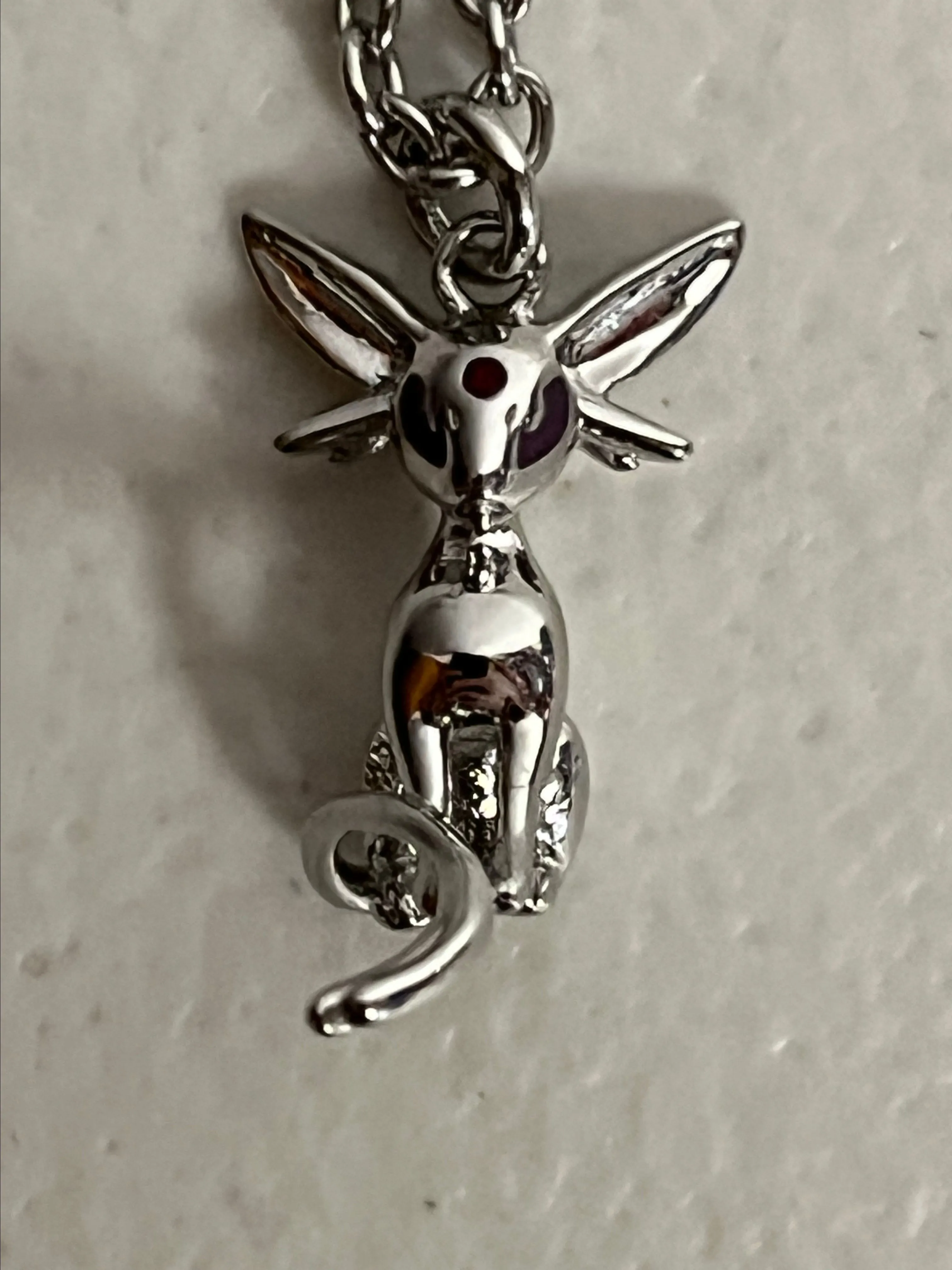 Product image for 14. Espeon Pokemon Charm Pendant Adjustable Necklace Anime Chain Jewelry