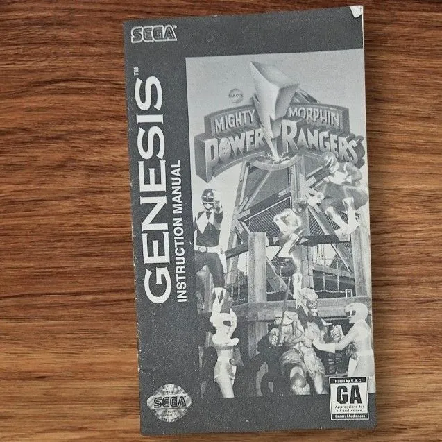 Product image for Power Rangers Manual (Sega Genesis)