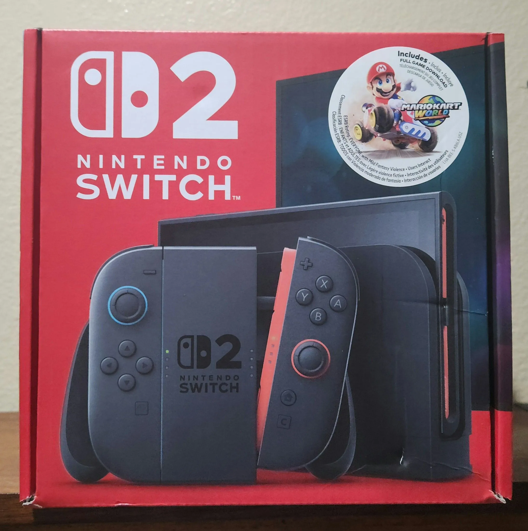 Product image for Nintendo Switch 2 - Mario Kart Bundle - Console - New Sealed