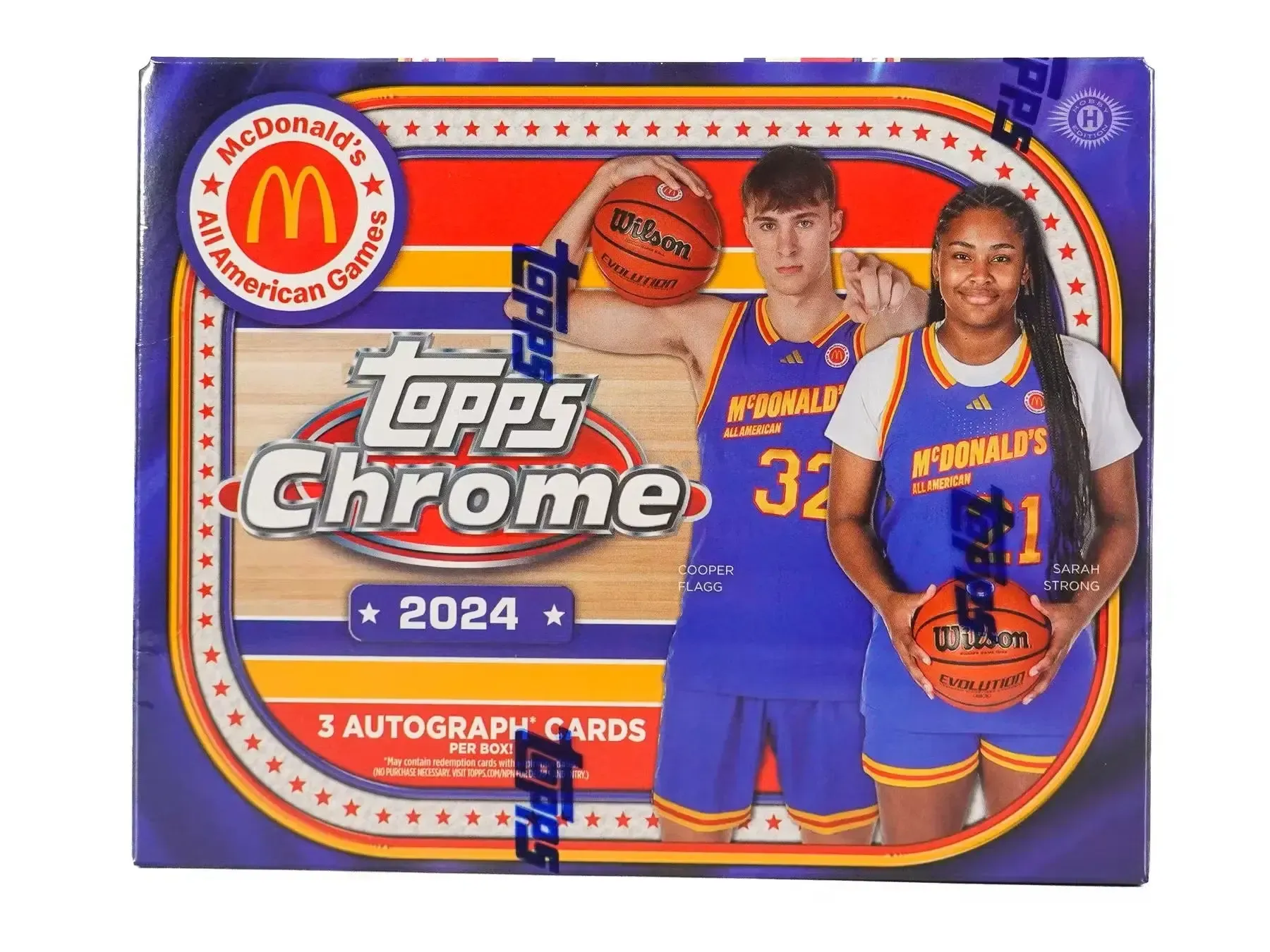 Product image for 2024 Topps Chrome McDonald's All American Basketball Hobby Box
