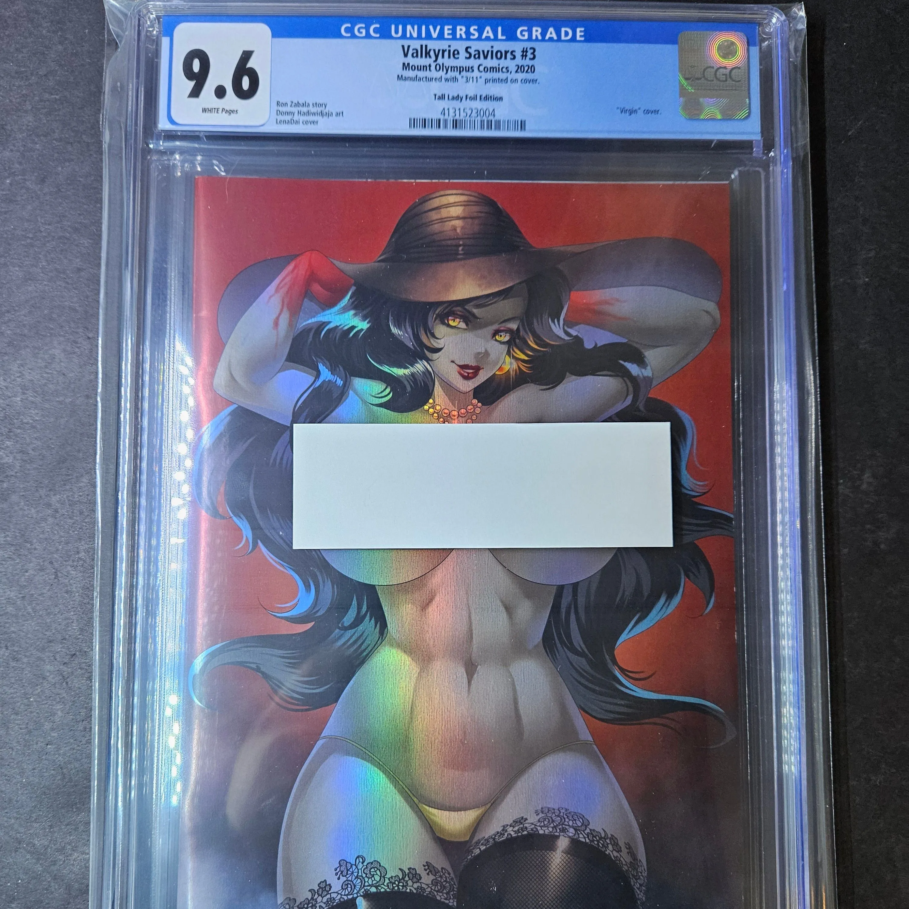 Product image for Mount Olympus Valkyrie Saviors 3 Lena Dai Lady Dimitrescu Topless Foil CGC 9.6