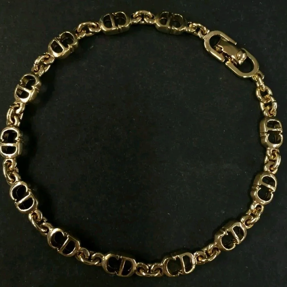 Product image for Authentic Christian Dior CD Bracelet gold tone
