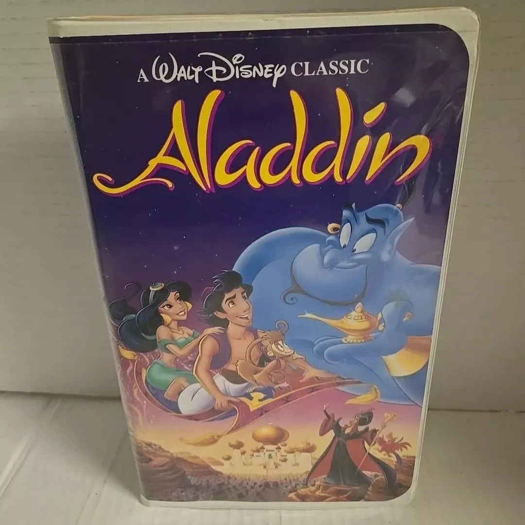 Product image for Rare Walt Disney Classic Aladdin Black Diamond VHS