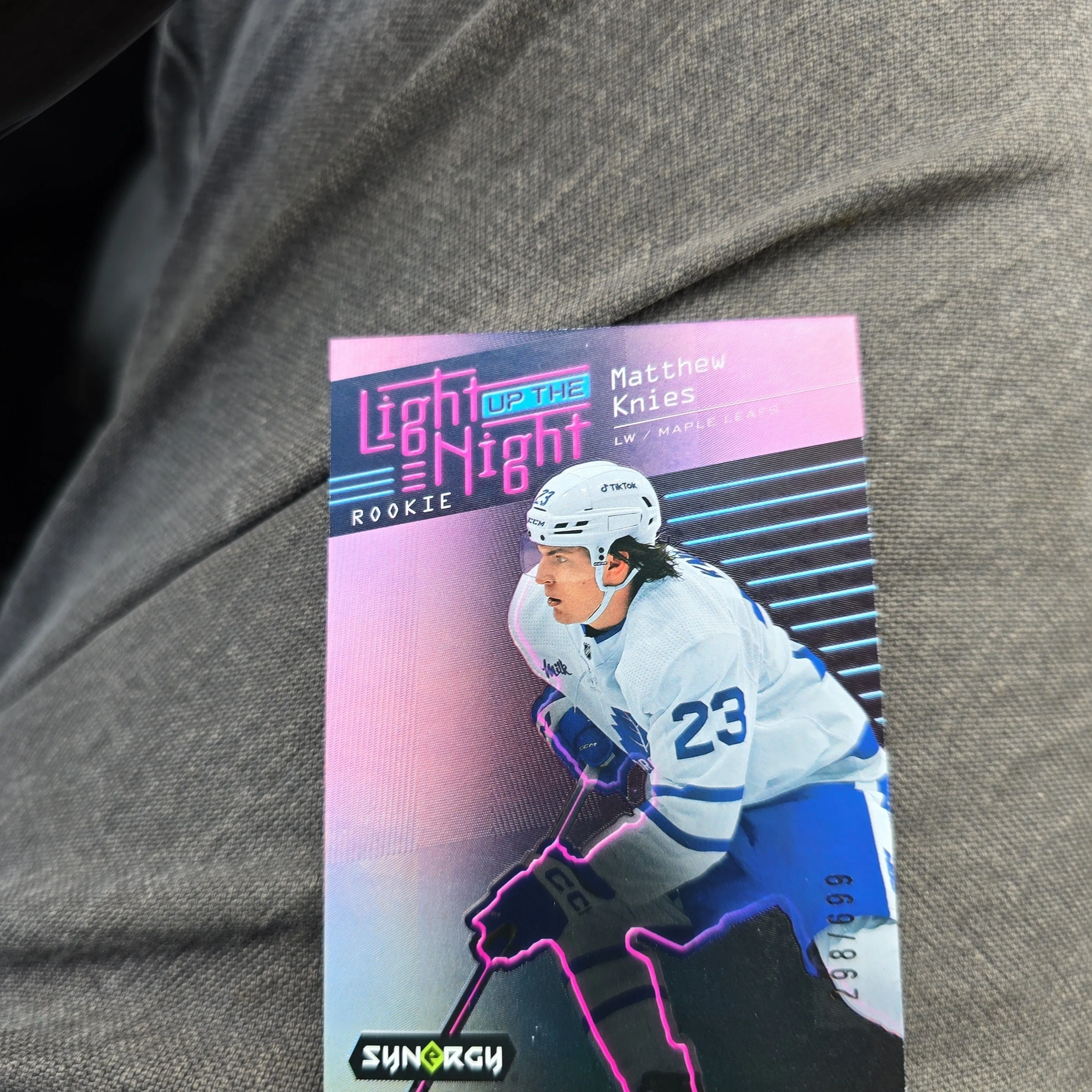 Product image for 2023-24 UD Synergy Matthew Knies Light Up the Night