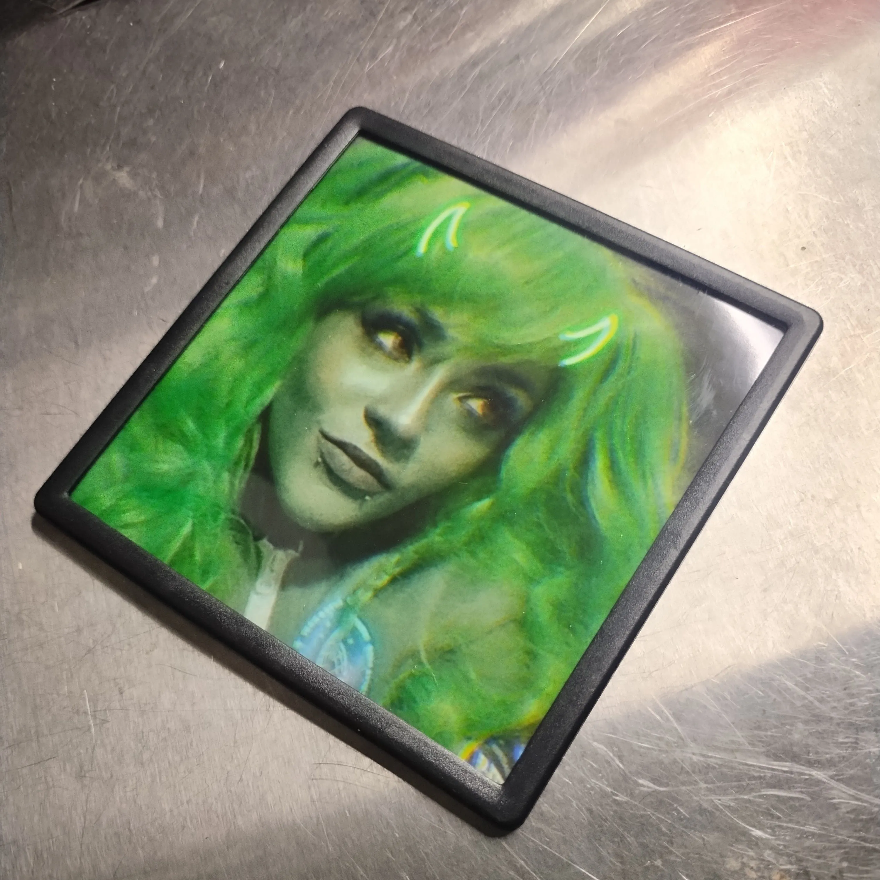 Product image for 👽 4x4 Magnet Framed Selfie Of Martini The Martian! + Signed Card & Mystery Goodie Bag!💚