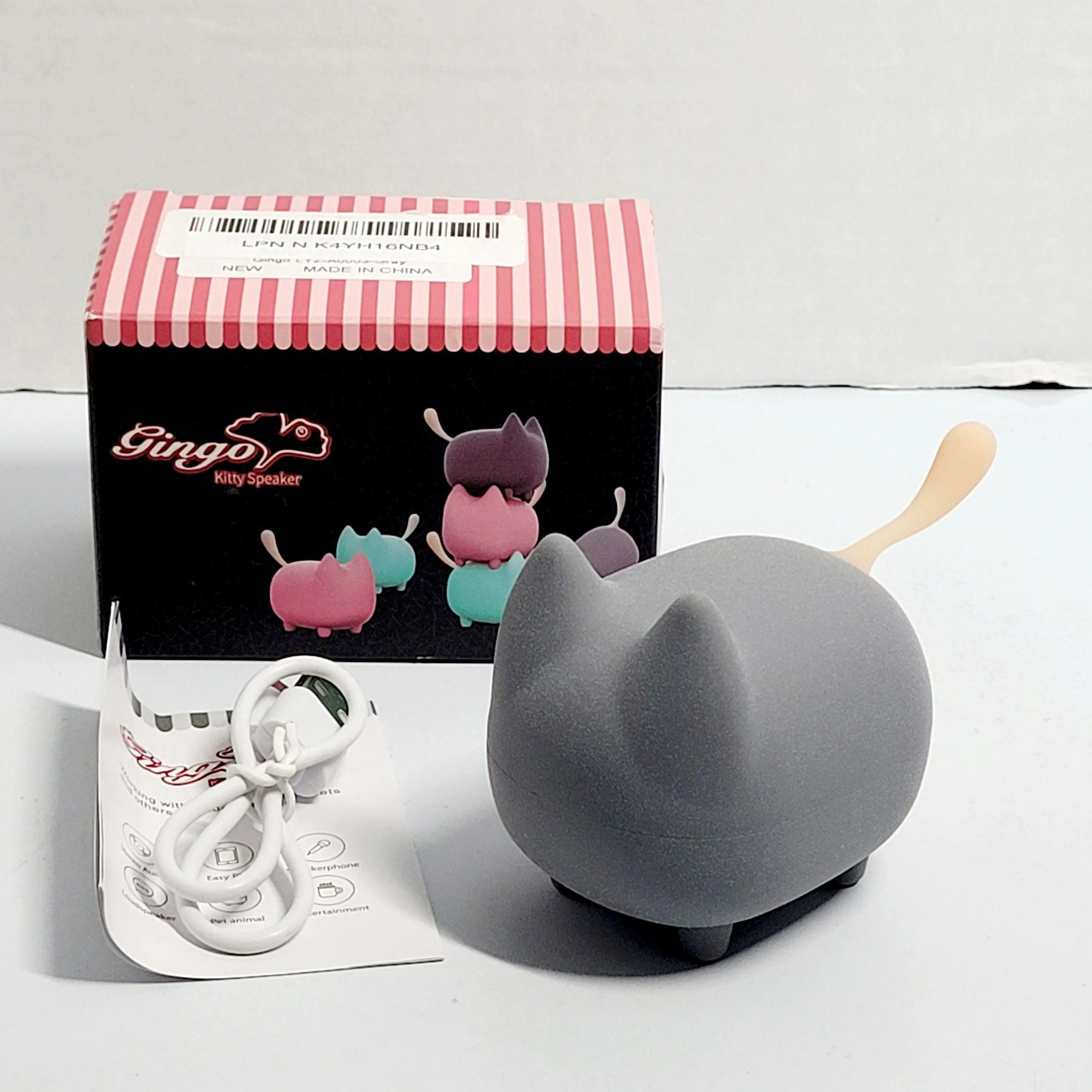 Product image for GINGO Portable KITTY Bluetooth Speaker Mini Wireless Speaker W/Clarity Stereo.
SOUND BEYOND SIZE: Wi