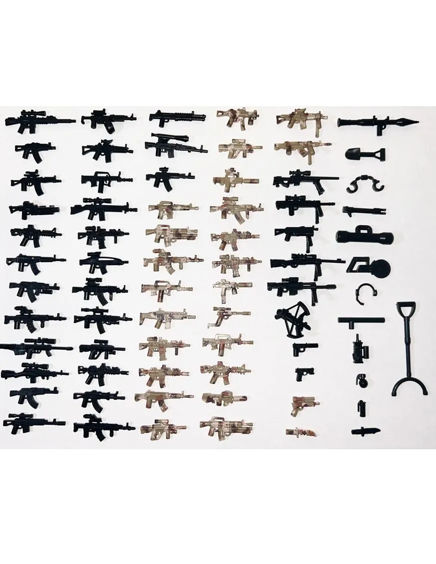 Product image for Not Lego - Pick 3 weapons/accesories