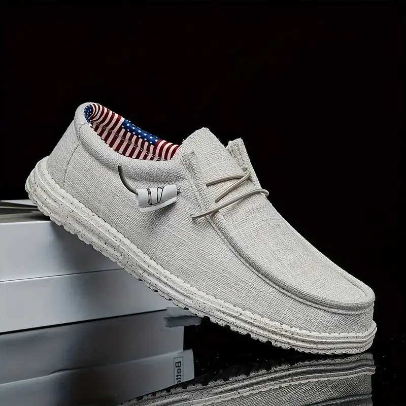 Product image for Patriotic American Flag Hey Dude Style Shoes/Loafers for Men