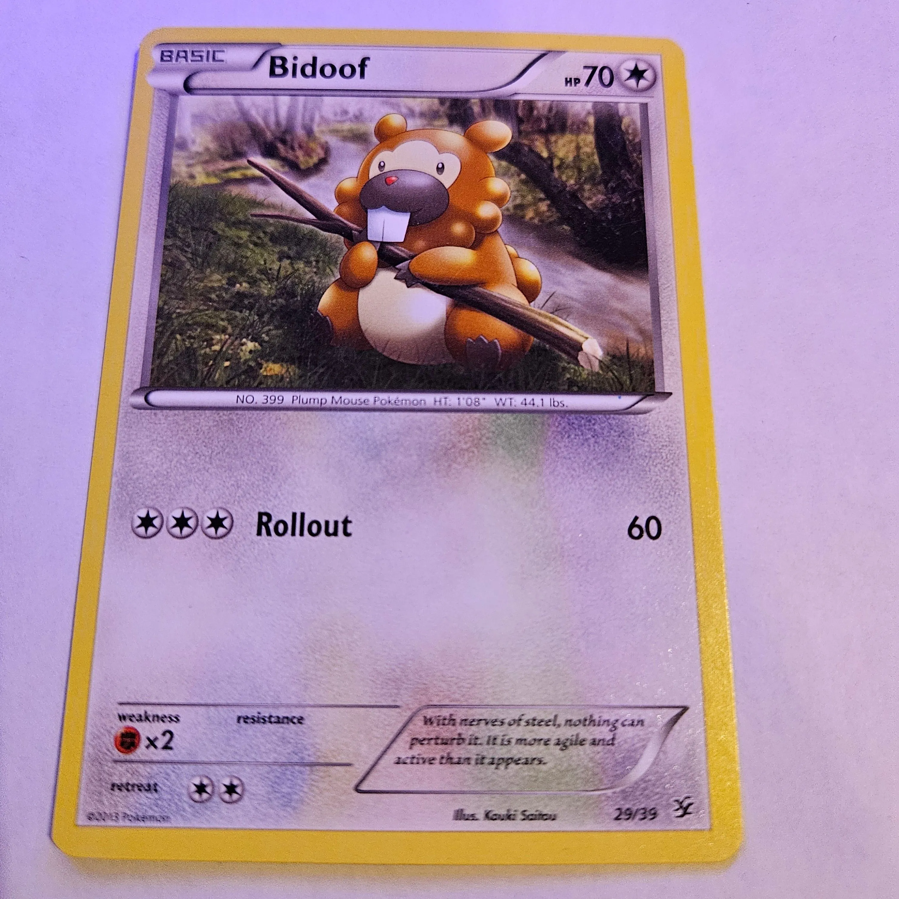 pokemon card bidoof Pokemon Platinum Supreme Victors Common Bidoof #91