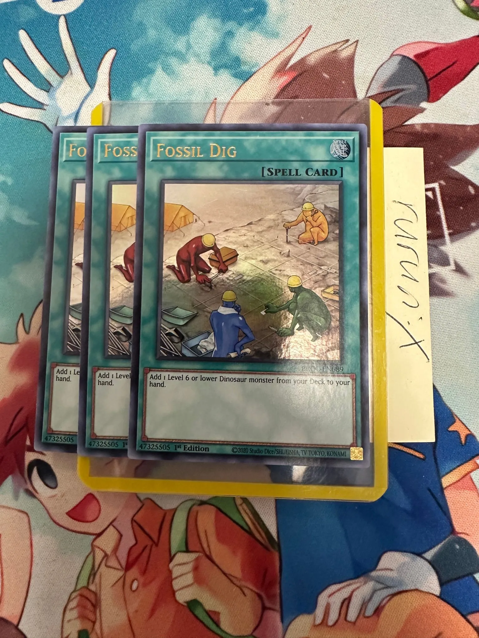 3x Yugioh Fossil Dig BROL-EN089 Ultra Rare Brothers of Legend (BROL)   Whatnot: Shop, Sell, Connect