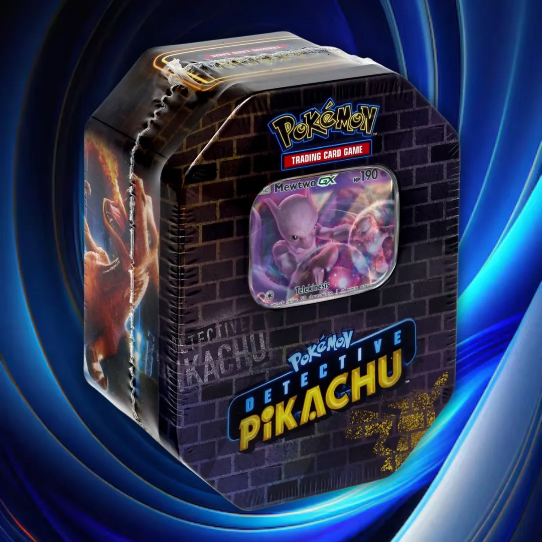 Product image for 1. Detective Pikachu Mewtwo Tin