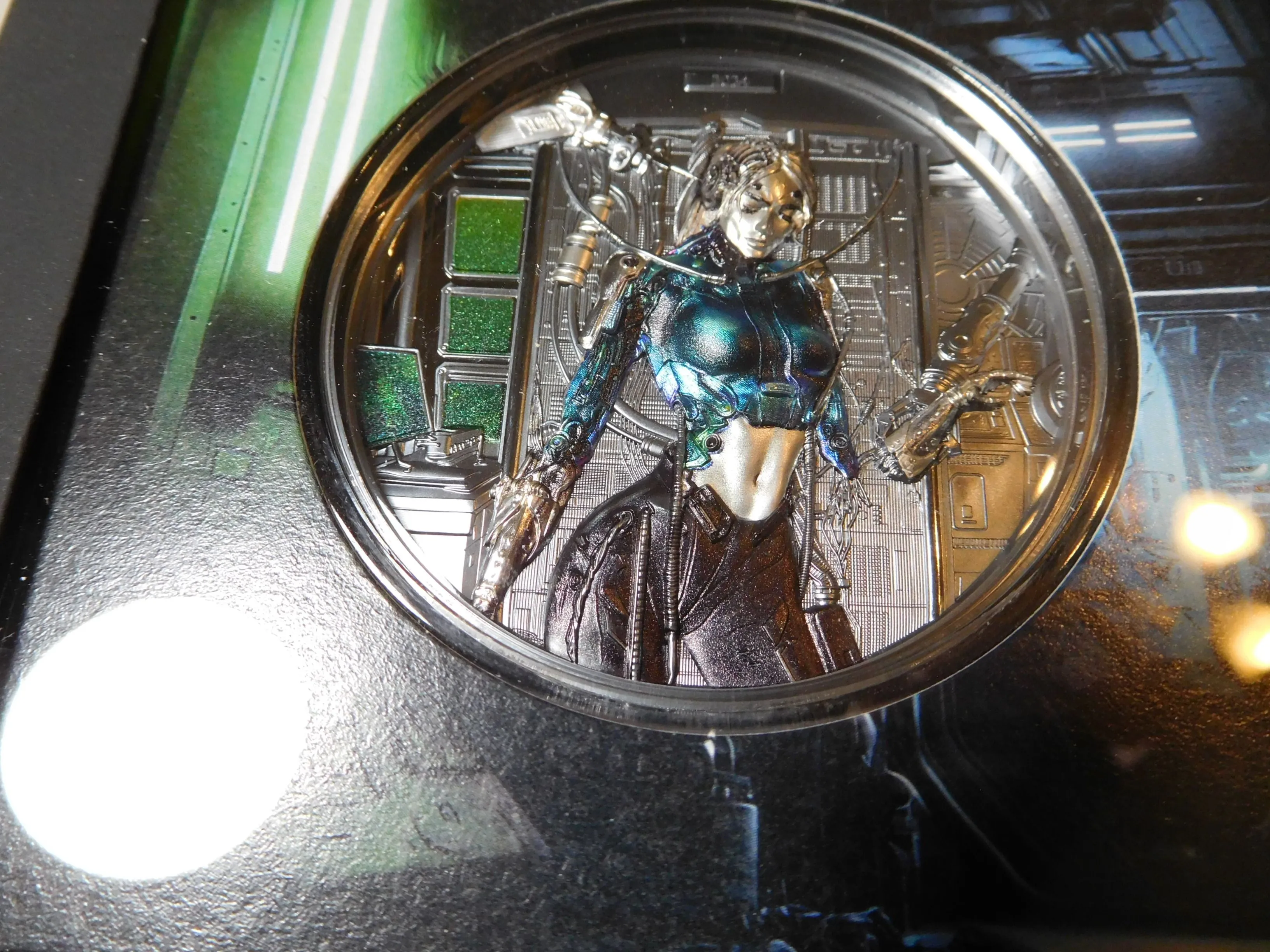 Product image for 2024 Cook Islands 3 oz Silver Cyber Queen Rebirth Coin