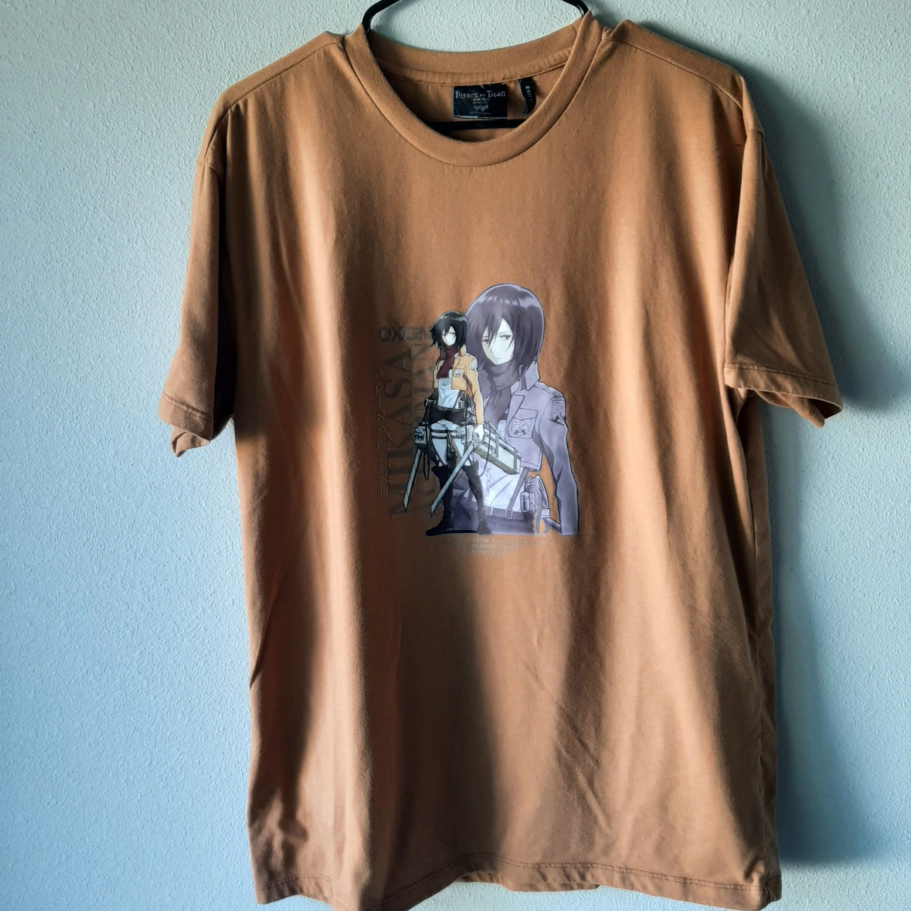 T-shirt Mikasa Ackerman - Attack On Titan (AoT / SnK) - Blanc, Coton, Taille M - Anime Homme