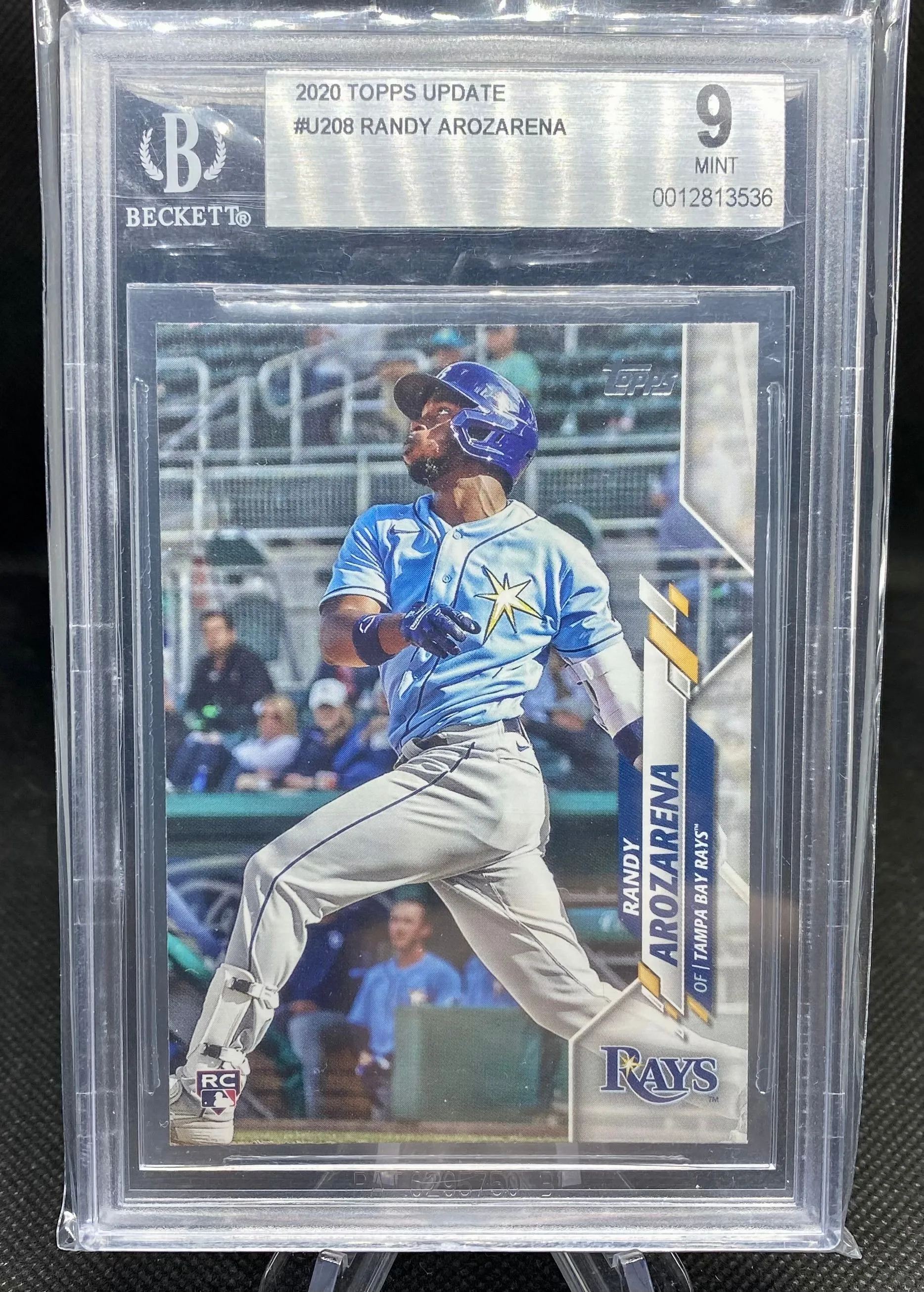 Product image for RANDY AROZARENA (RC) ~ 2020 Topps Update Baseball #U208 [Graded BGS 9 Mint] [Tampa Bay Rays/Seattle Mariners]