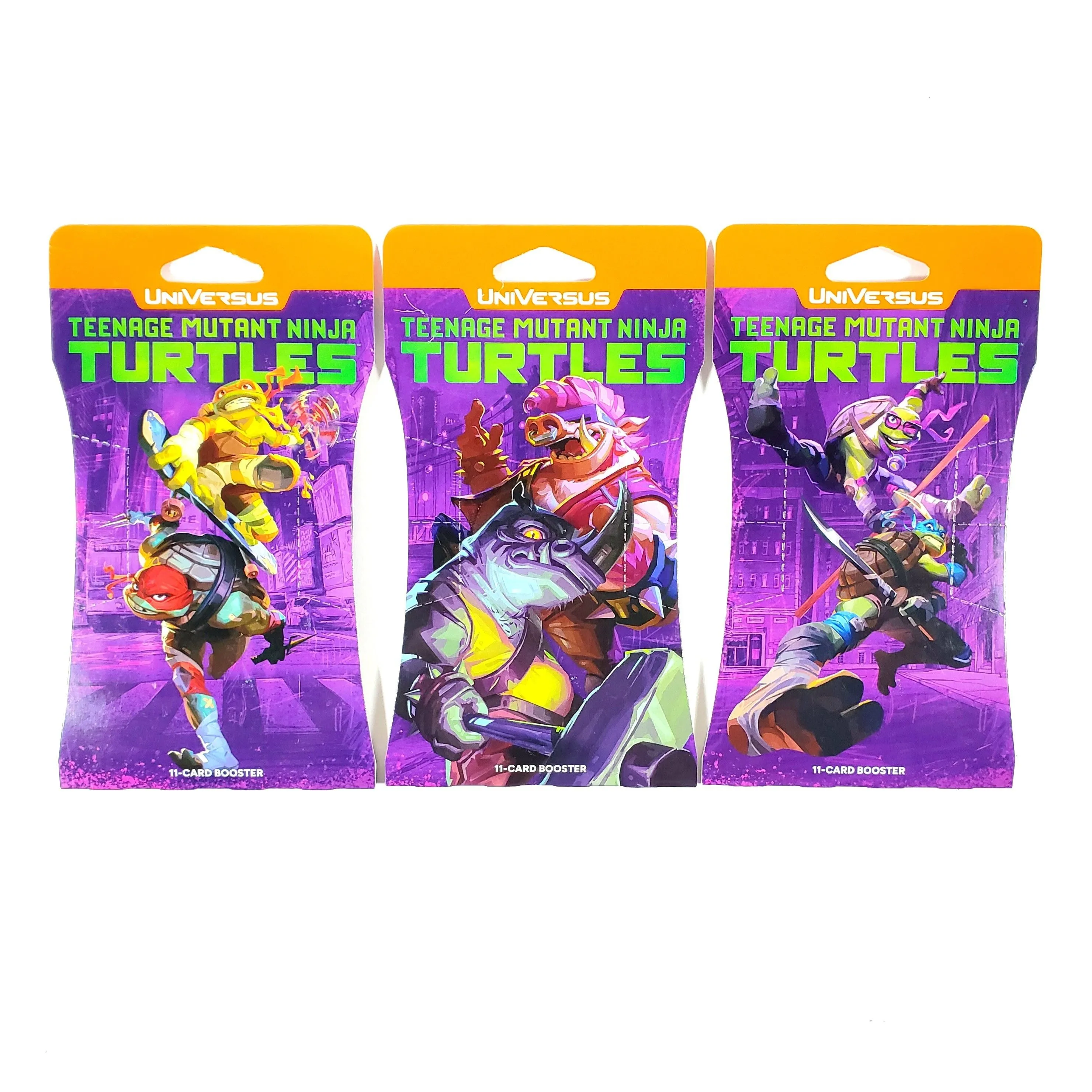 NEW 2025 Universus CCG Teenage Mutant Ninja Turtles Booster Pack (LOT OF 3)   Whatnot: Shop, Sell, Connect