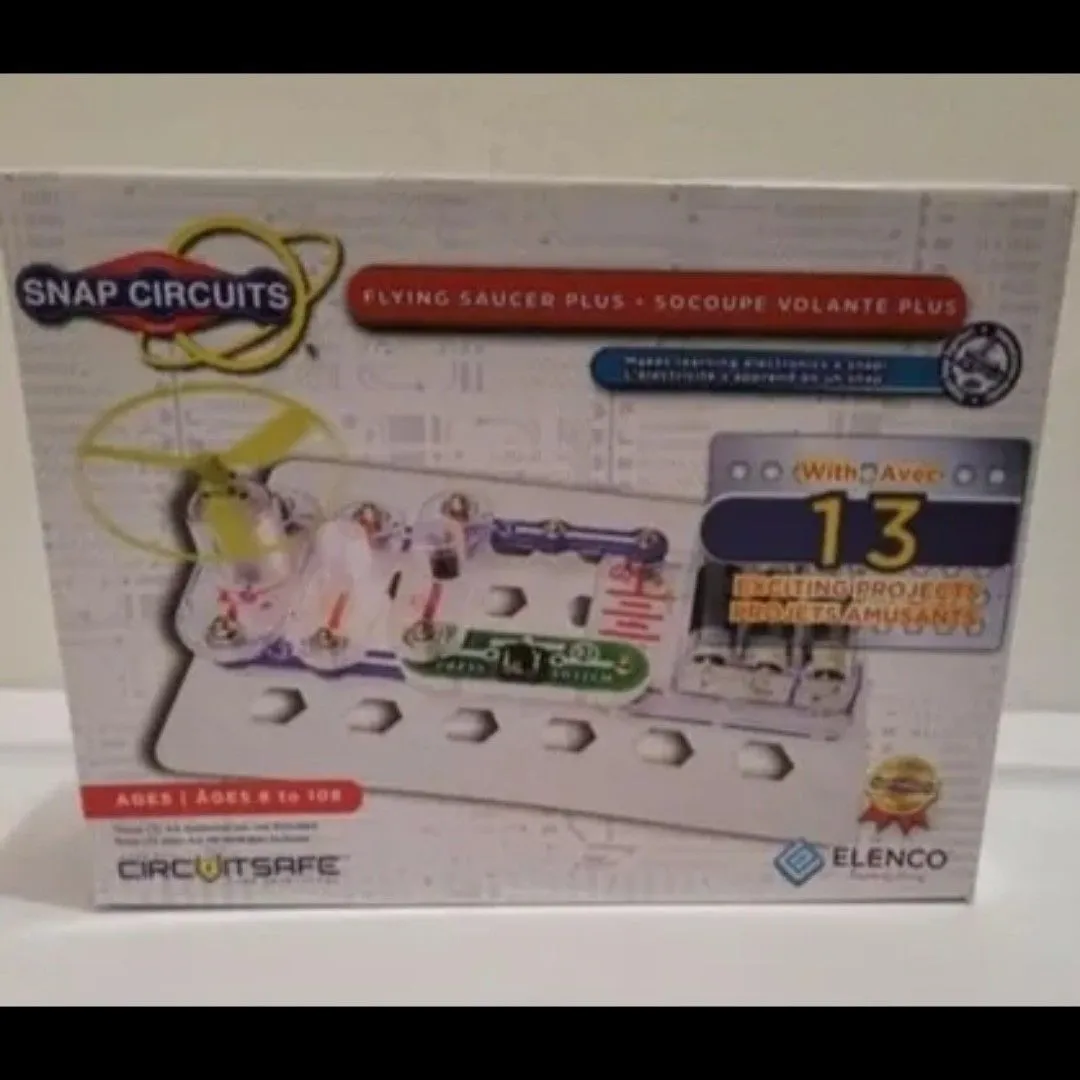 Product image for Elenco Snap Circuits SCP-09 Flying Saucer Plus Kit Ages 8+ (Mint In Box)