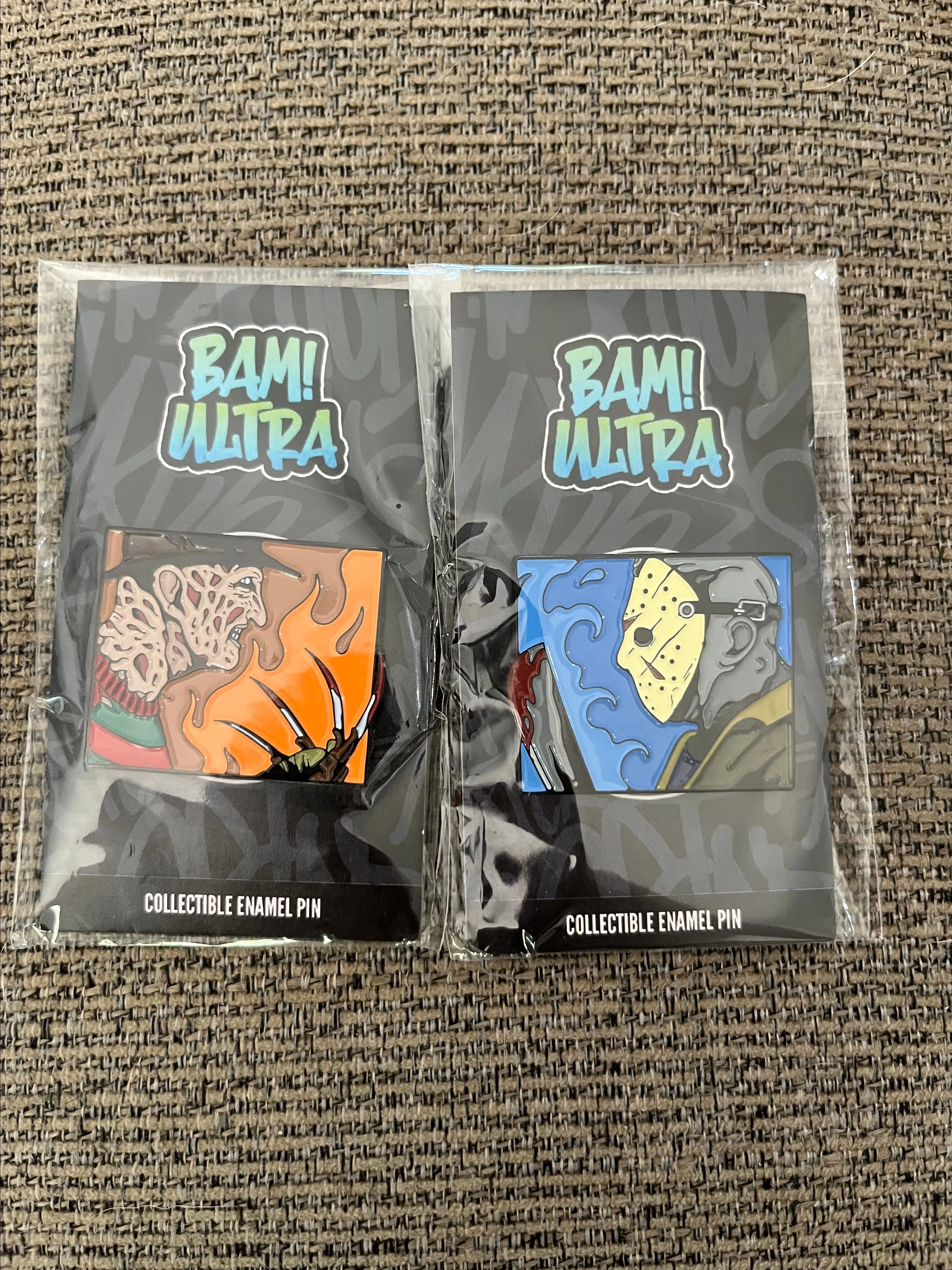 Product image for Freddy vs Jason Bam Box Pin Lot of 2