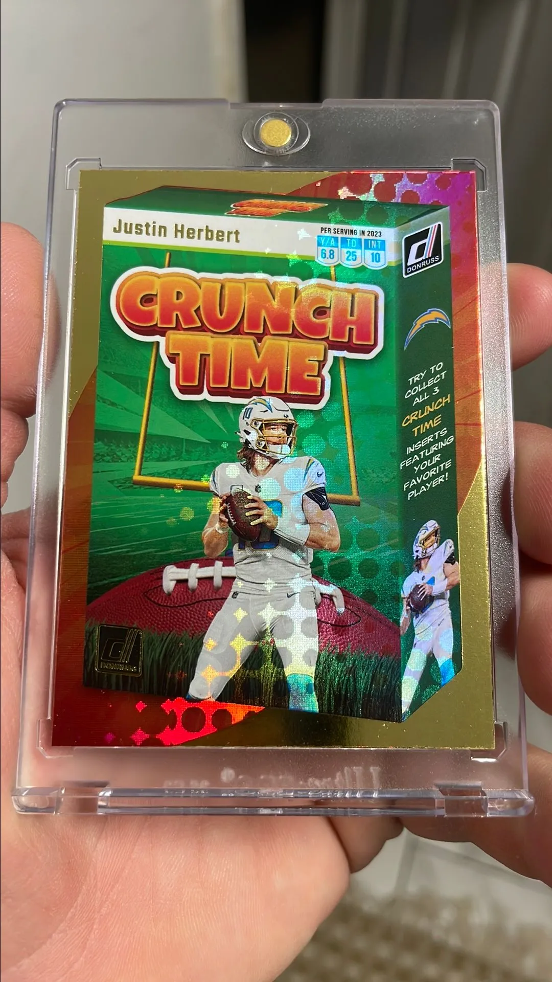 Product image for 2023 Panini Donruss Justin Herbert Crunch Time
