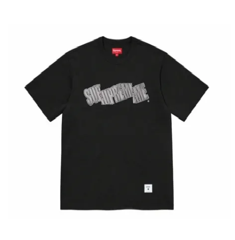 Product image for Supreme Cut Logo Tee Black - size XL