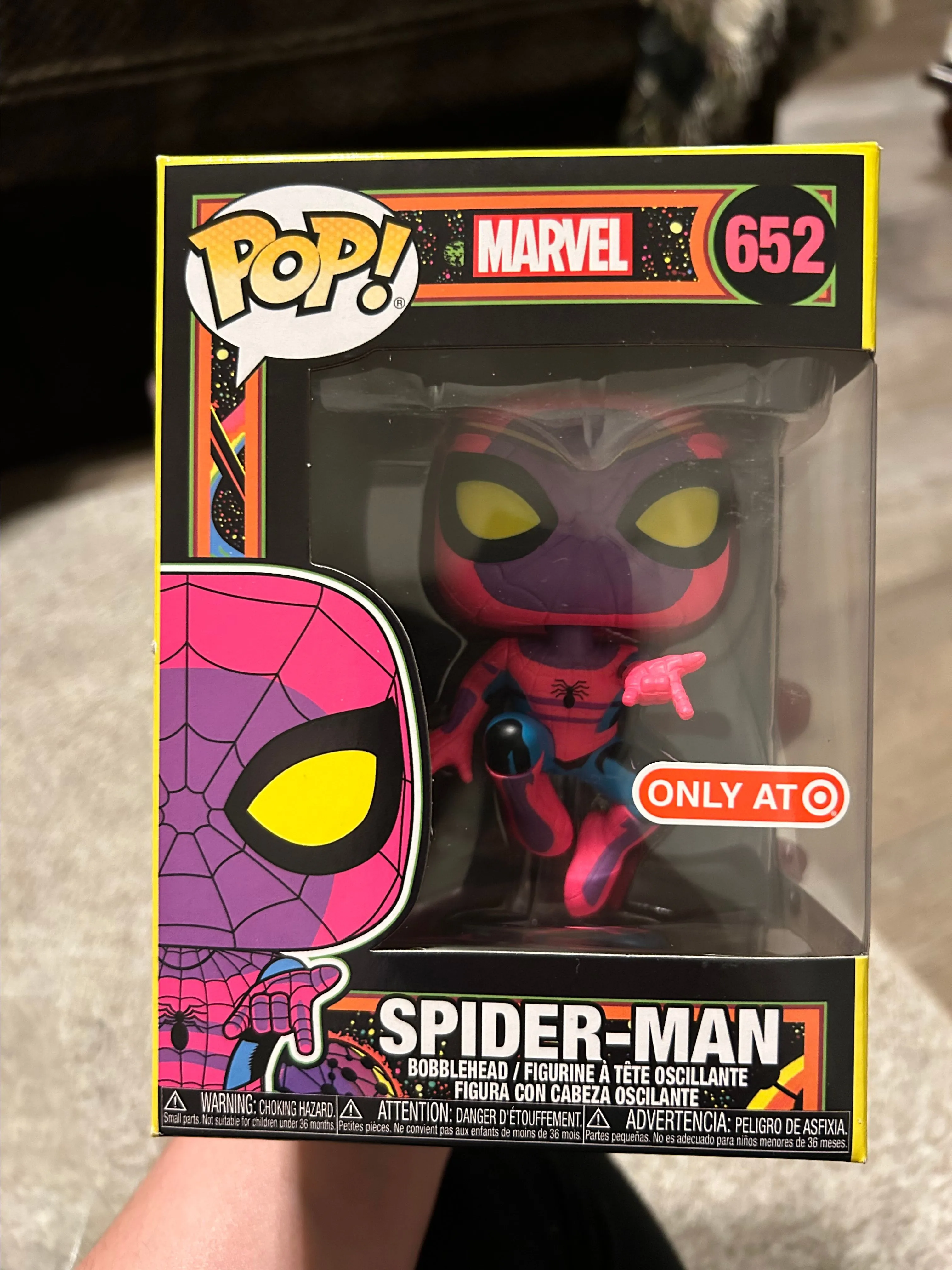 Product image for Spider-Man (Blacklight)