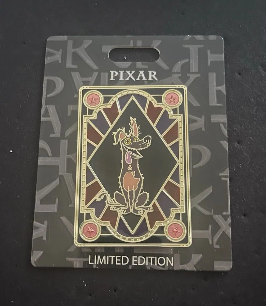 Product image for Disney Pixar Pin PALM Pink A La Mode LE 300 Stained Glass Dante Coco