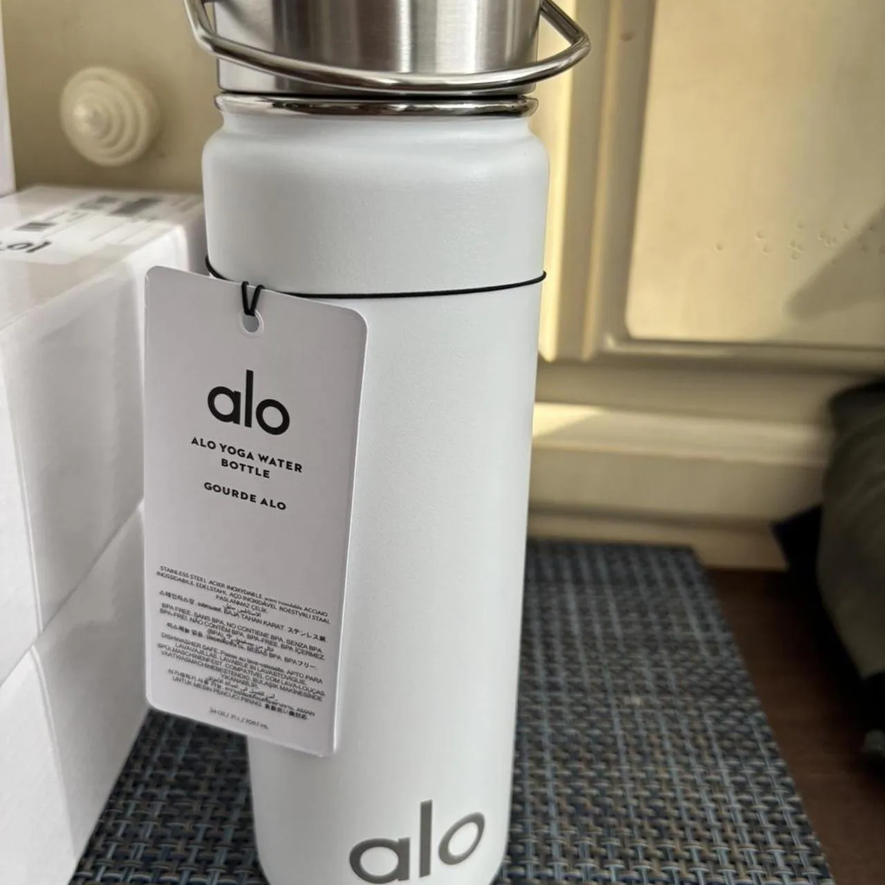 Alo Yoga Black/Grey Water Bottle  Whatnot: Shop, Sell, Connect