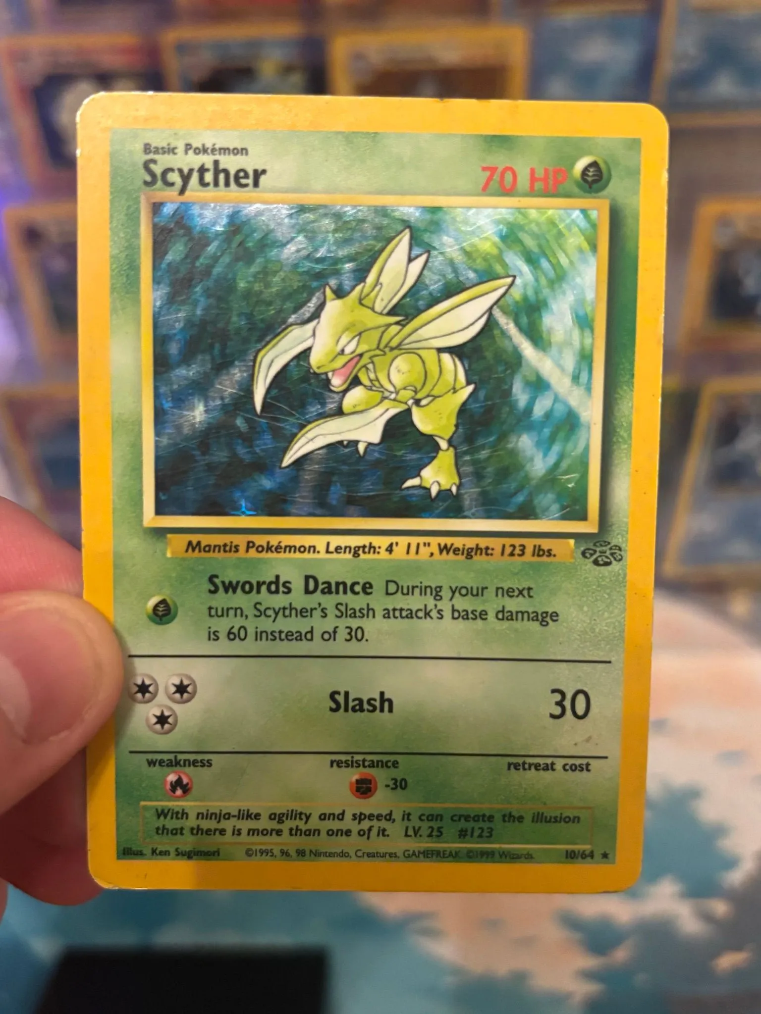 rare scyther card Rocket's Scyther 13/132 Holo Rare Gym Heroes Pokemon Card Near Mint/Ex main image 1