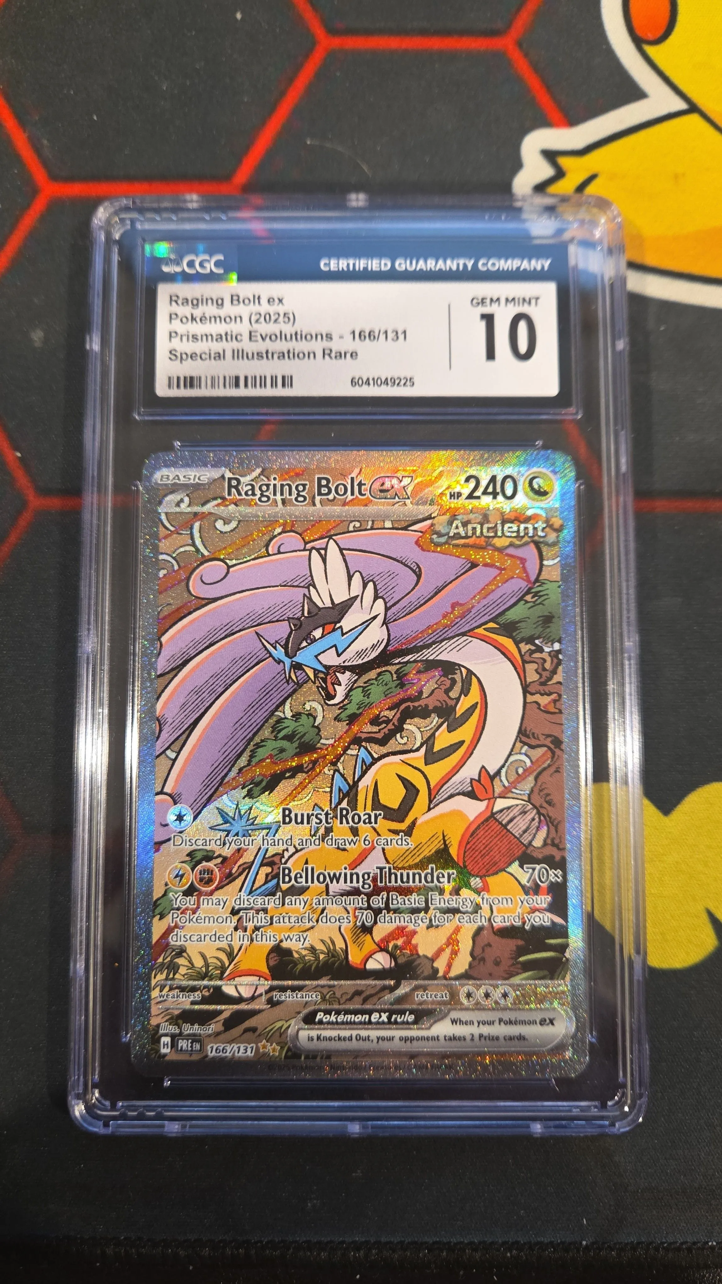 Product image for CGC Gem Mint 10 Raging Bolt EX