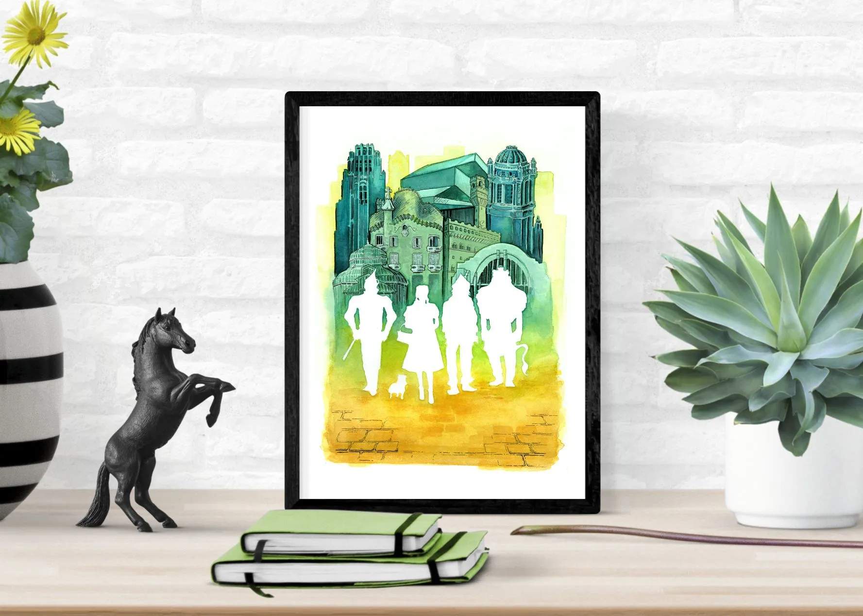 Product image for Emerald City | The Wizard of Oz | Watercolor Print