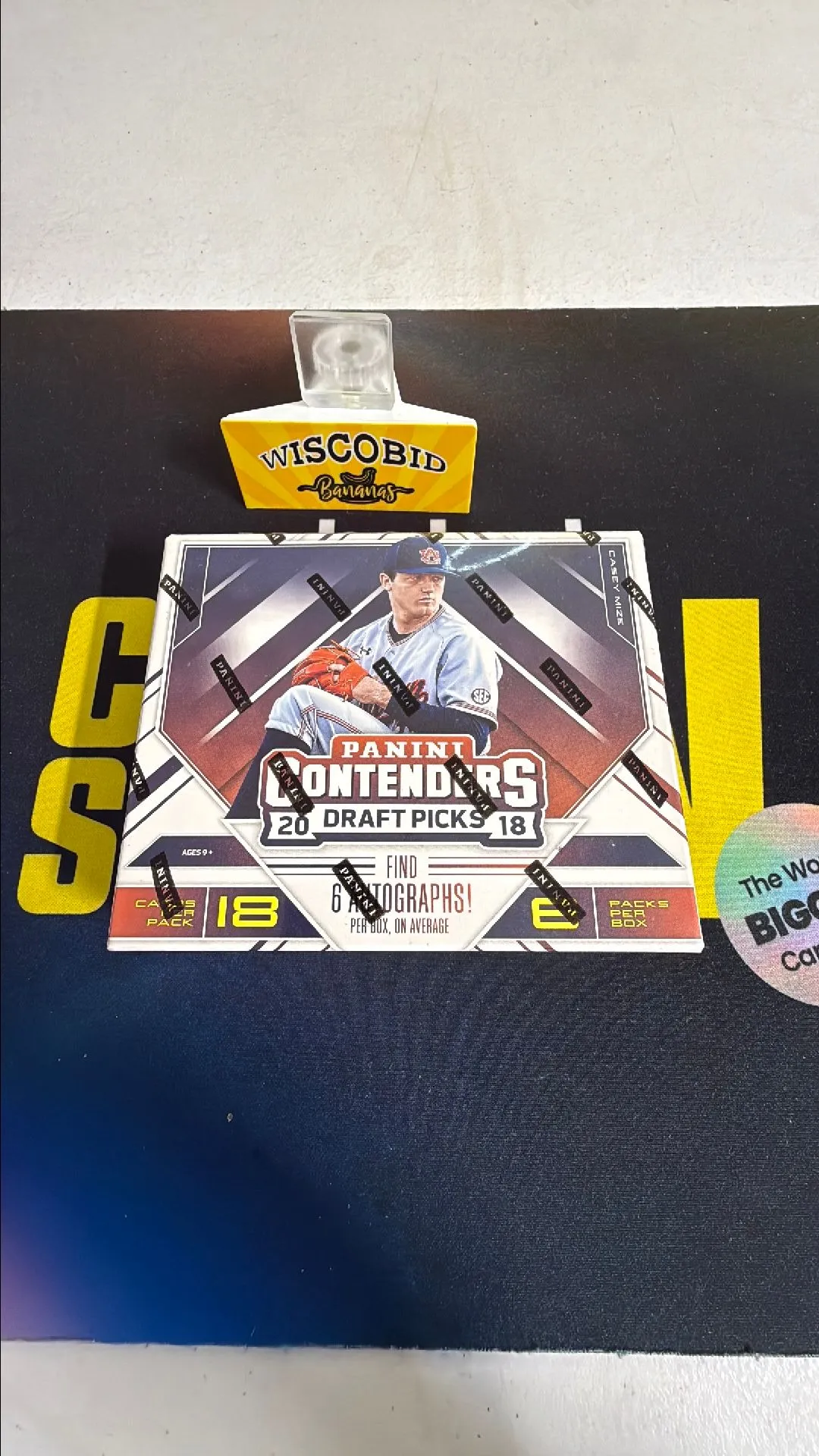 Product image for 2018 Panini Contenders Draft Baseball Hobby Box 6 Autos Per Box