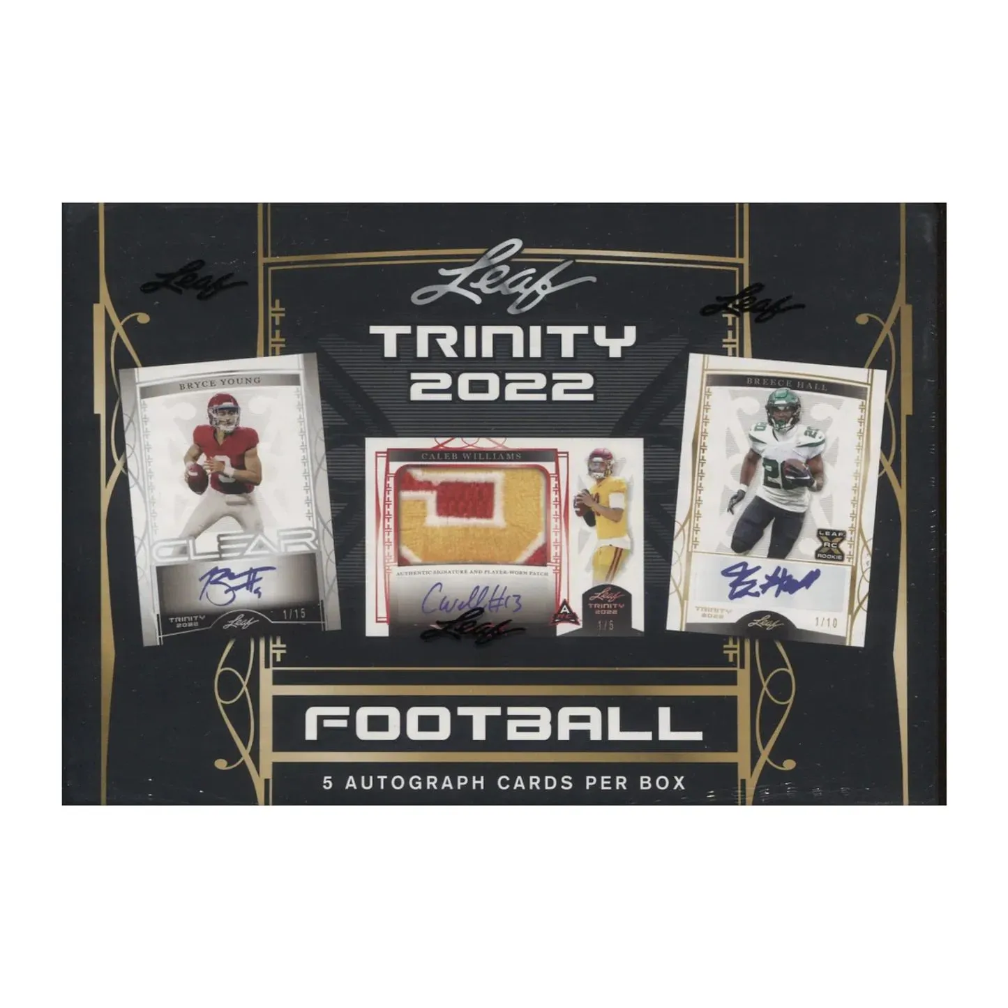 Product image for 2022 Leaf Trinity Football Hobby Box